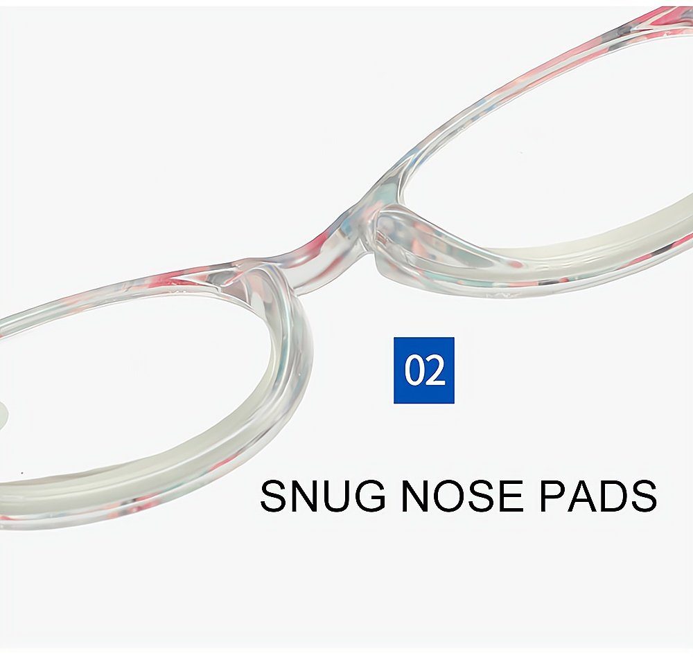 anti PACIEA Mode Rahmen bedruckte blaue Lesebrille Gläser presbyopische