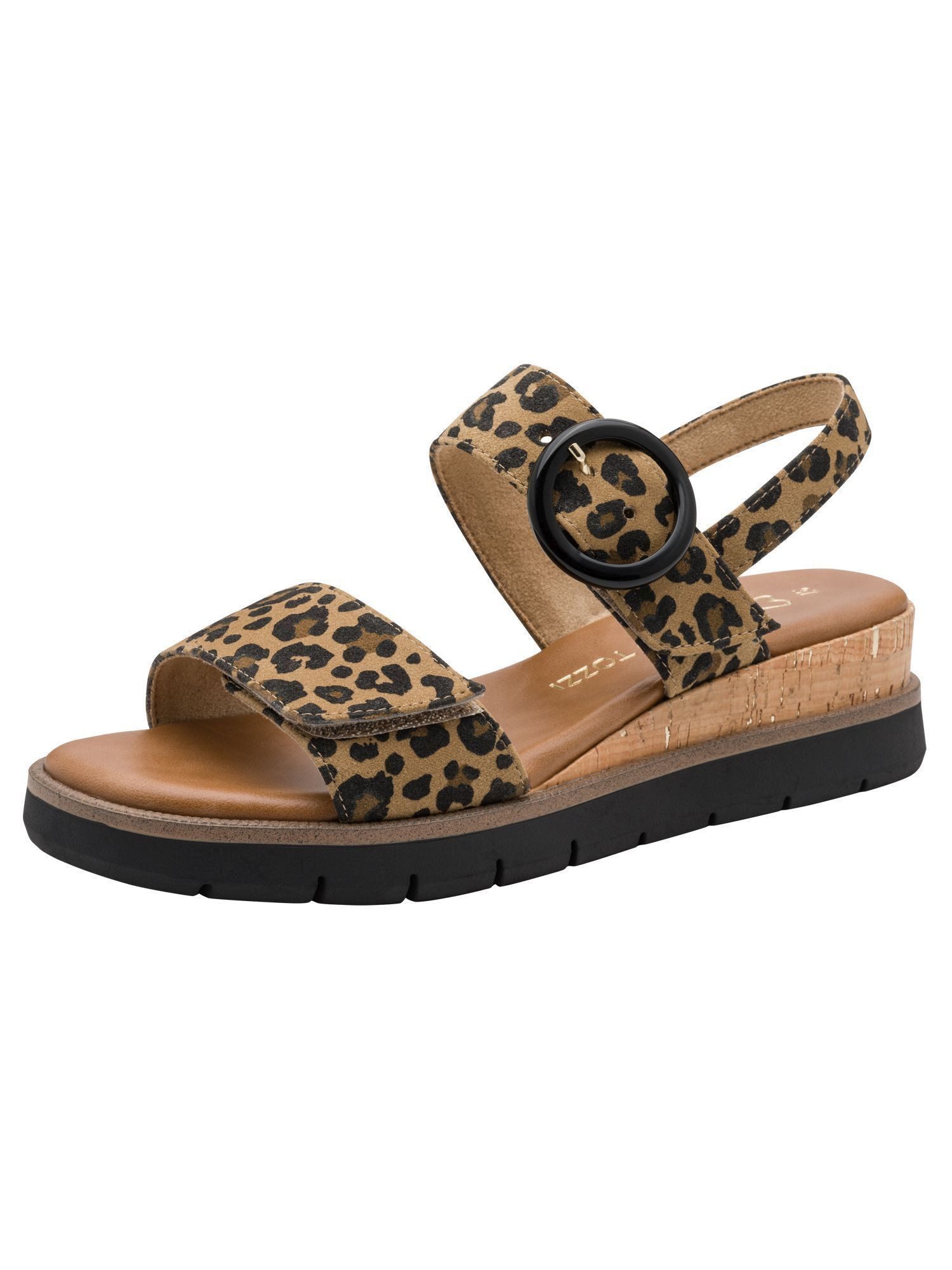 marco tozzi FEEL, MT Soft Lining, Vegan Vegan Keilabsatz Sandalette FEEL