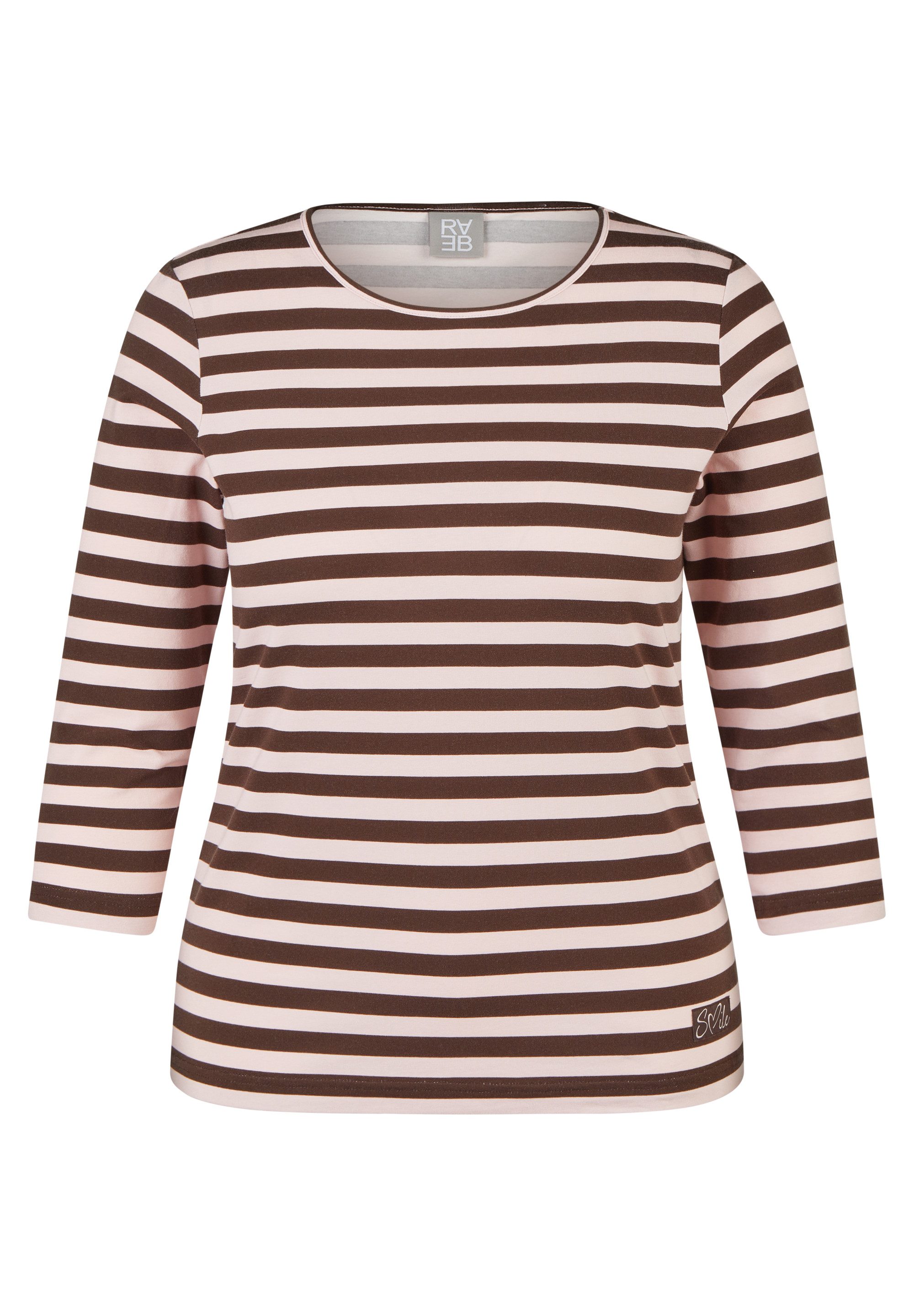 Rabe 3/4-Arm-Shirt mit Streifen Muster