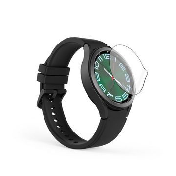 Hama Schutzglas für Samsung Galaxy Watch 6 Classic, 43 mm Durchmesser für Samsung Galaxy Watch 6 Classic, 43mm, Displayschutzglas, 1 Stück, Smartwatch, Uhr, unzerbrechlich, robust, langlebig