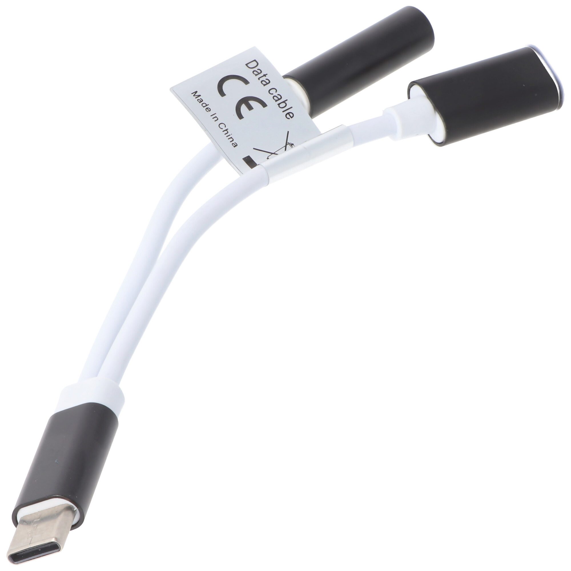 2IN1 AUDIO-ADAPTER USB TYPE C USB-C auf 3,5MM STEREO - KABEL UND LADE Akku-Ladestation