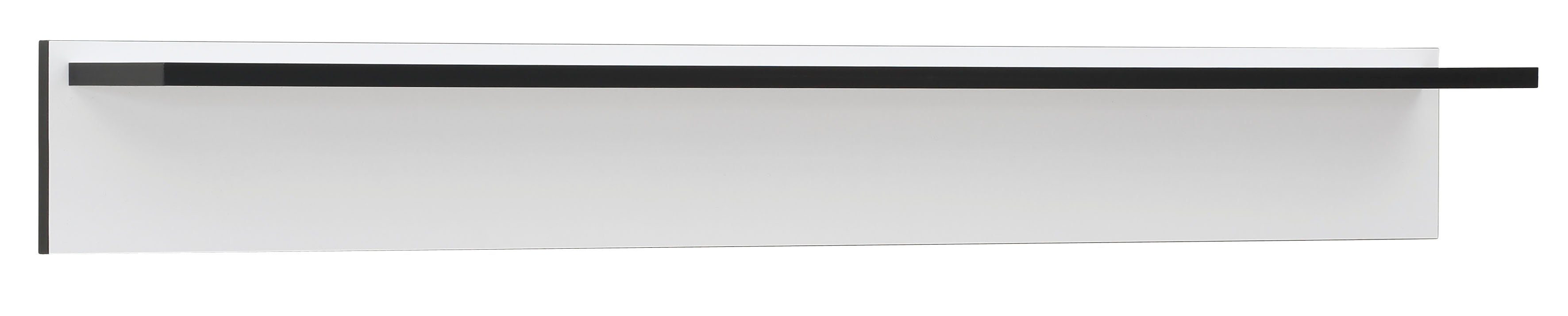 HELA Wandboard Ariana, 120 cm Weiß weiß Kanten, abgesetzte Schwarz 