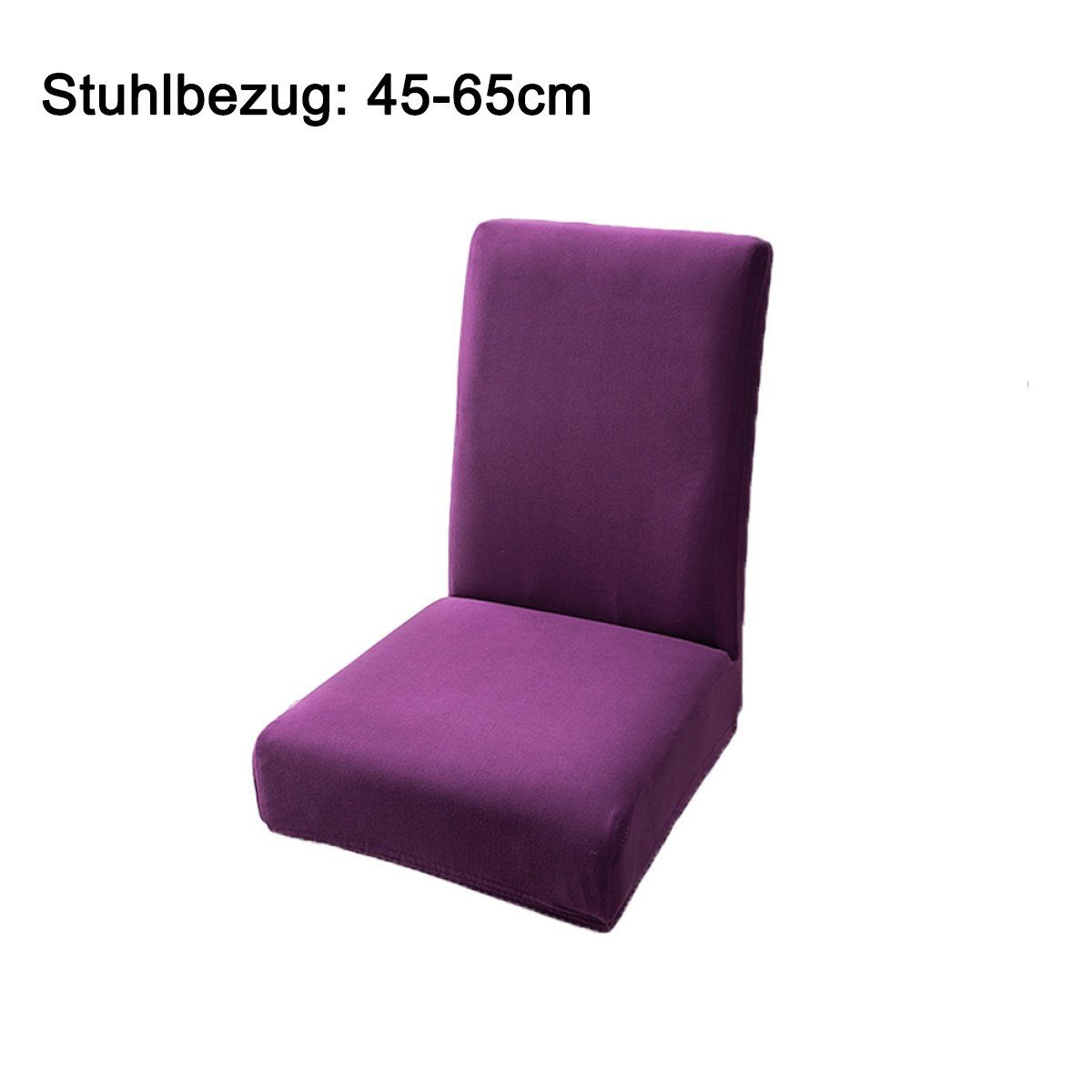 abnehmbare Stretch-Stuhlhussen Juoungle das Stuhlhusse Esszimmer, Stuhlschutzbezüge, für Lila