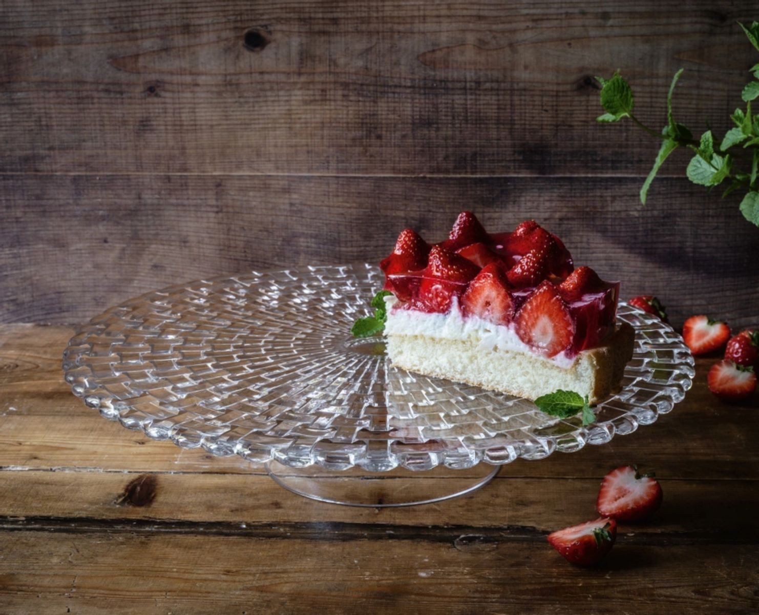 Nachtmann Kuchenplatte Nachtmann Kuchenplatte / Chip and Dip Bossa Nova Kristallglas, Kristallglas, (1-tlg)