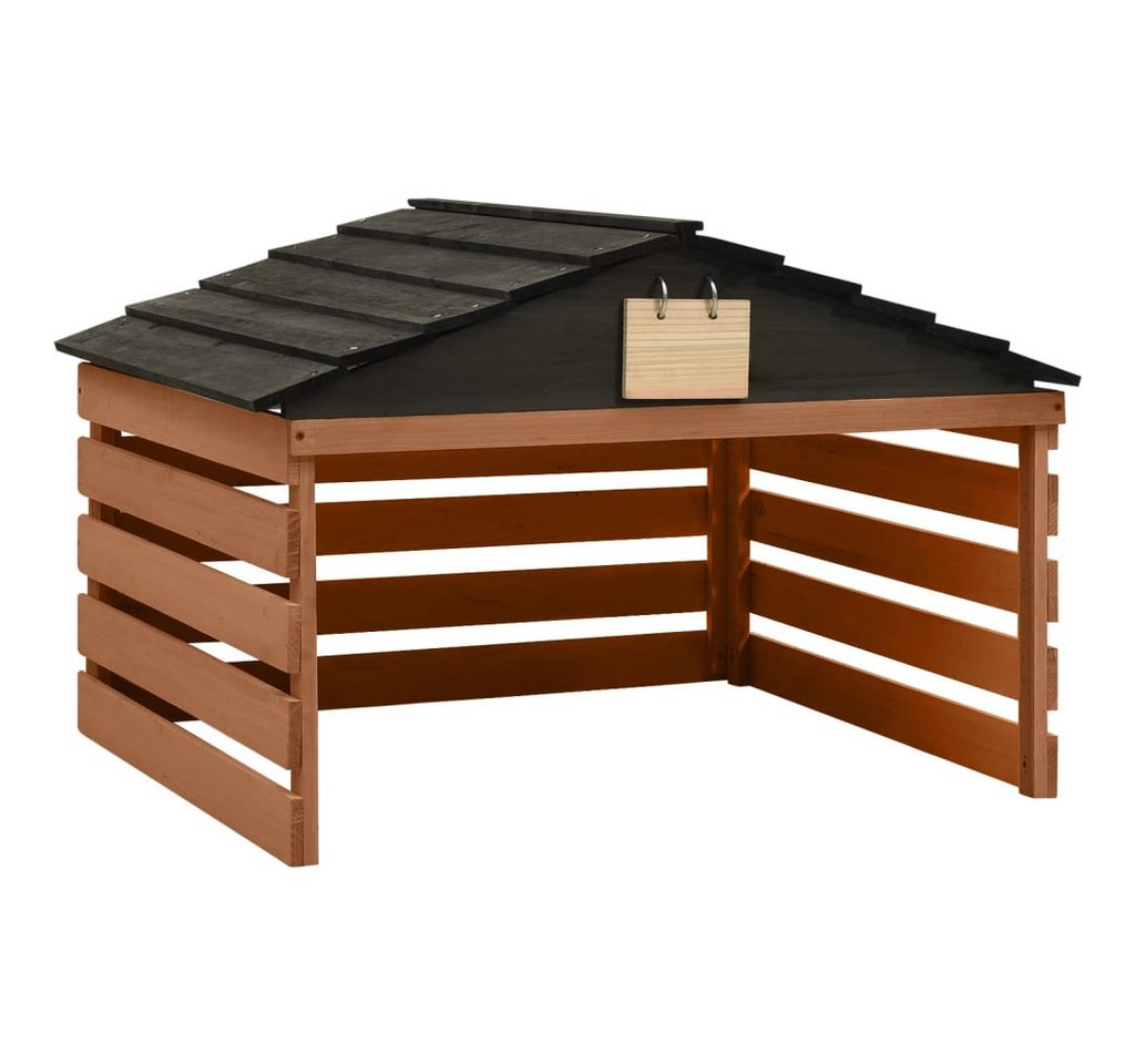 vidaXL Mähroboter-Garage, Mähroboter-Garage Schwarz und Braun 78x74x54 cm Tannenholz vidaXL Mähroboter-Garage, Mähroboter-Garage Schwarz und Braun 78x74x54 cm Tannenholz