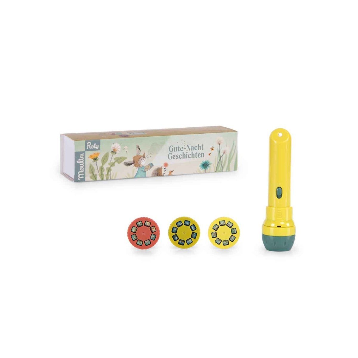 Moulin Roty Projektionslampe Projektionsleuchte Taschenlampe mit Geschichte günstig online kaufen