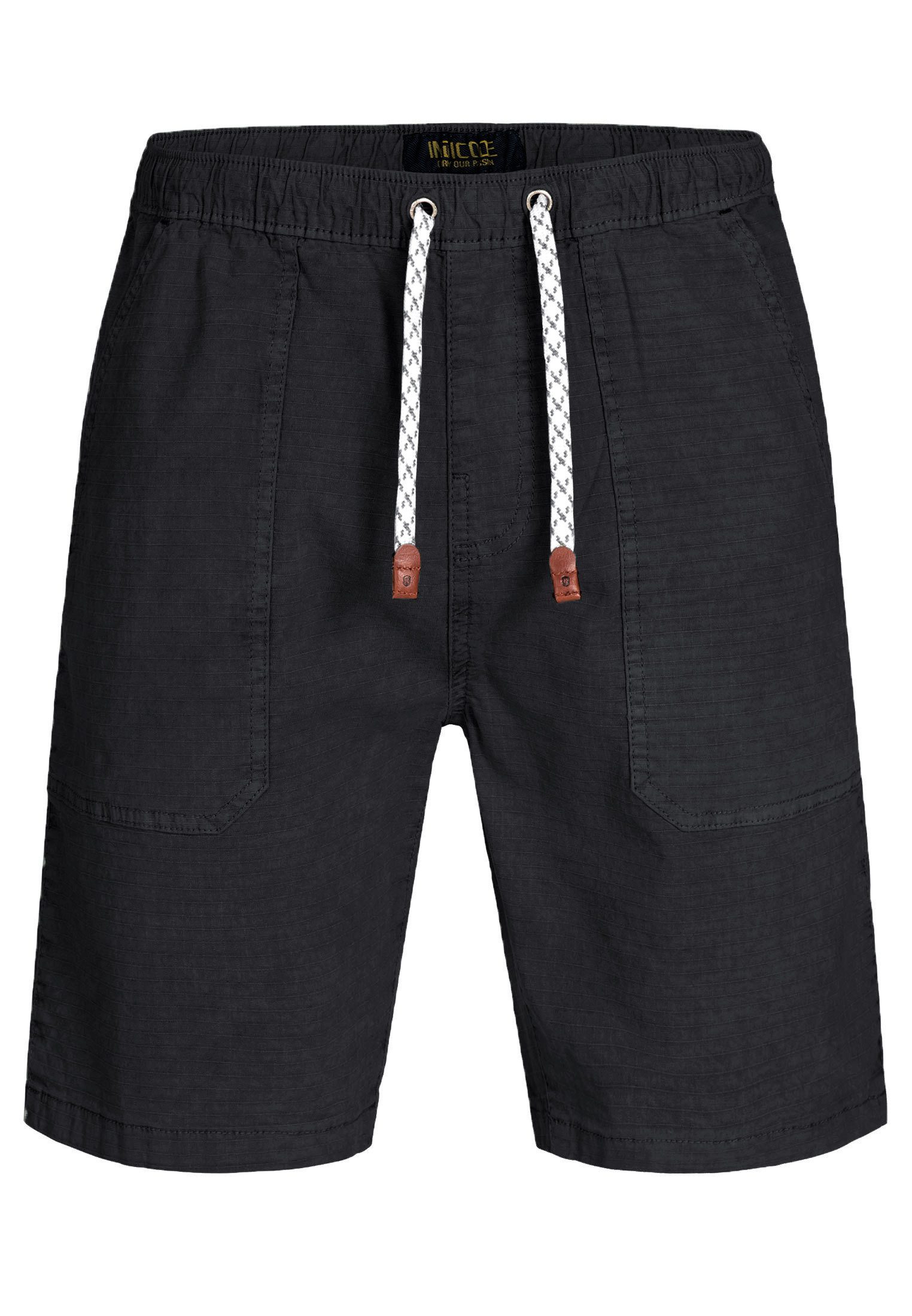 Indicode Chinoshorts Herren Stoufville Chino Shorts Herrenshorts aus elastischer Baumwoll-Qualität, mit Kordelzug