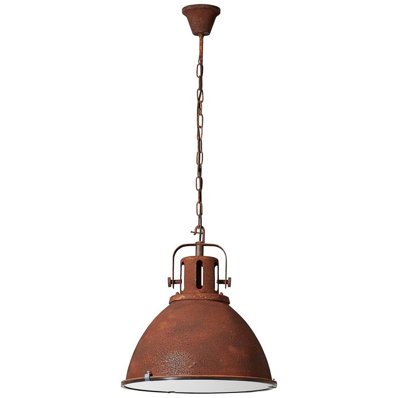 Jesper, rostfarbend g 60W, Brilliant Glas Pendelleuchte 1x Lampe E27, 47cm Jesper Pendelleuchte A60,