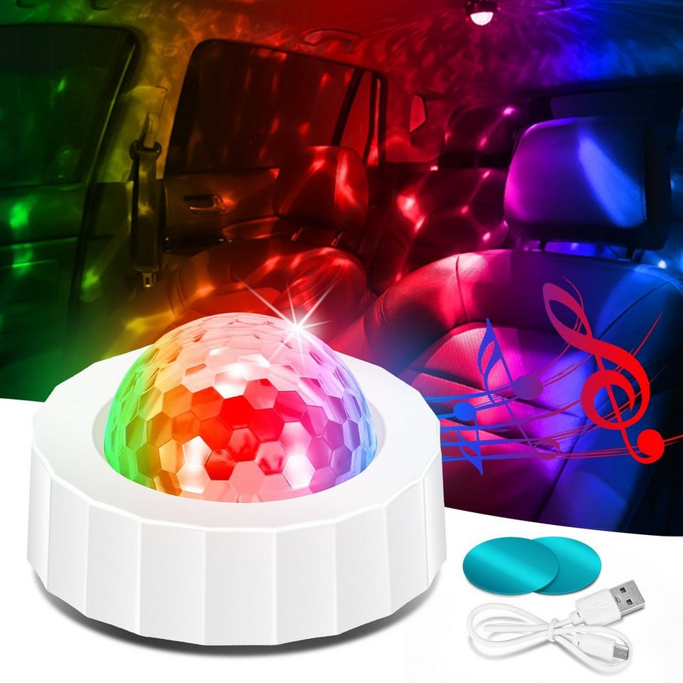 BlingBin LED Discolicht Disco Lampe Discokugel Kinder Partylicht RGB  Leuchtmittel Mini Licht, 1PCS, LED fest integriert, RGB, 5V 3W Mini Licht