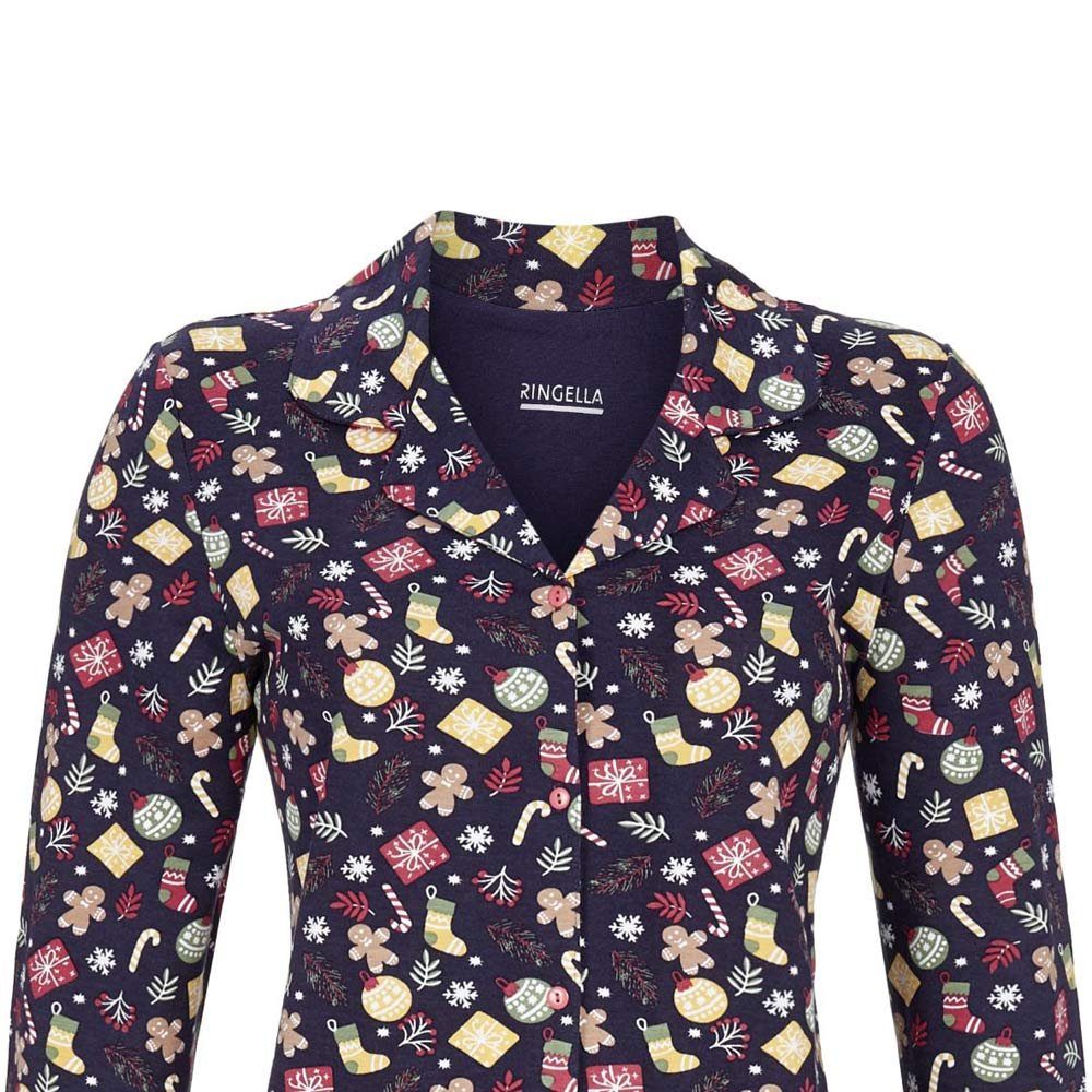 Ringella Pyjama Damen Langarm 'Christmas Time' günstig online kaufen