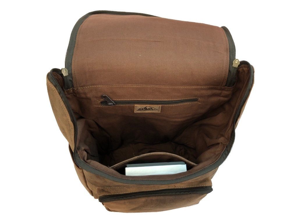Bayern Bag Rucksack B1675, Lederrucksack Wanderrucksack