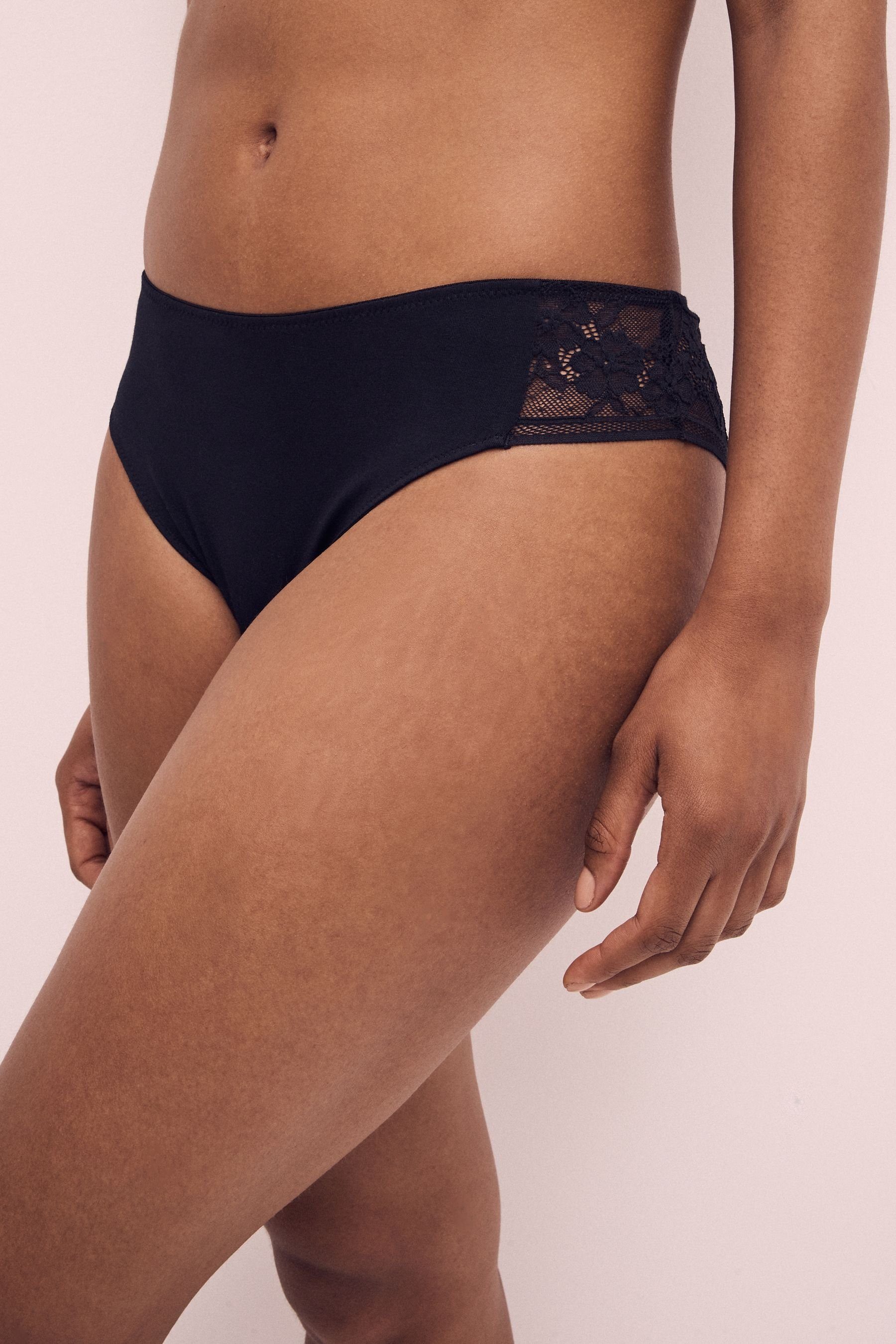 Next Brasilslip 3er-Pack Brasilianische Slips aus Modal und Spitze (3-St)