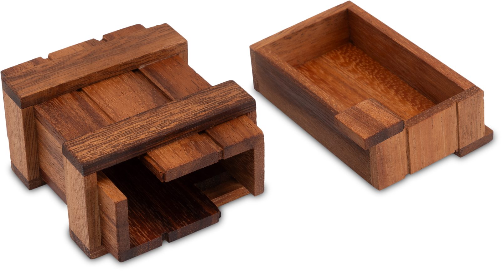 LOGOPLAY Schatzkiste Schatztruhe (1 St), Schatztruhe Schatzkiste Trickbox mit Geheimfach Geschenkverpackung