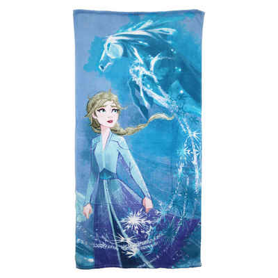 Disney Strandtuch Disney Die Eiskönigin Elsa Badetuch XL 70x140 cm Baumwolle