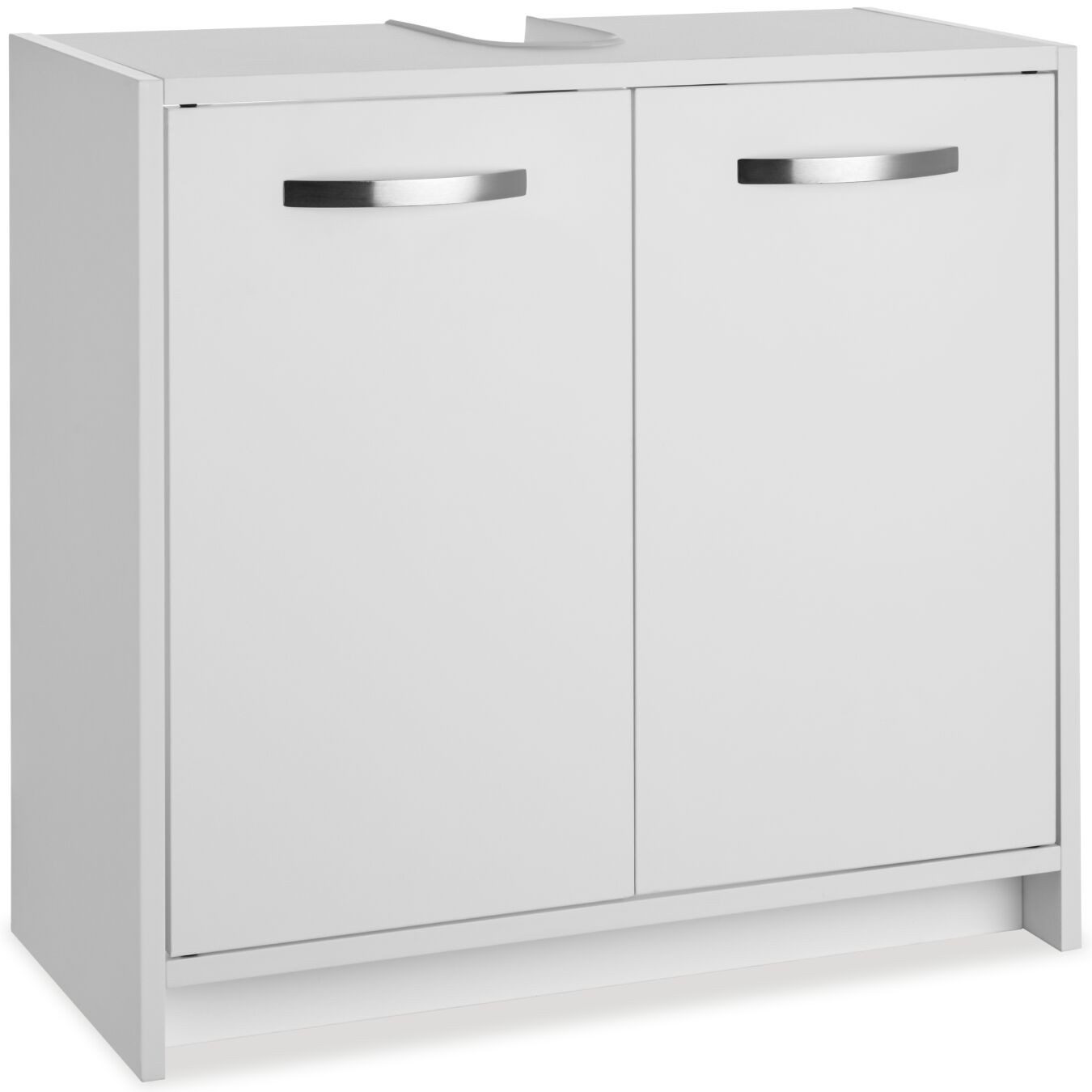 tectake Waschbeckenunterschrank Badezimmerschrank Katalina, geräumig, Belastbarkeit 20 kg (63 x 31 x 55 cm) großer Stauraum