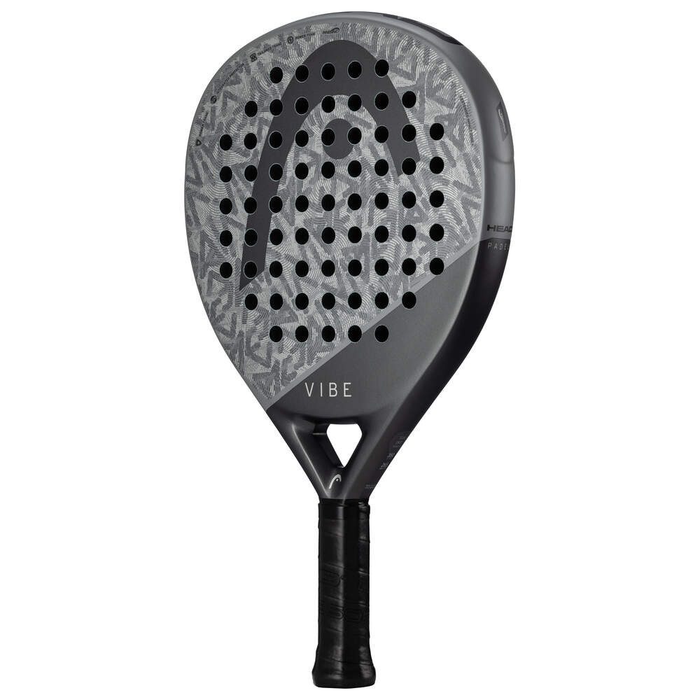 Padelschläger HEAD Vibe 2025_gr_bk Grau Schwarz Padelschläger – WPT World Padel Tour