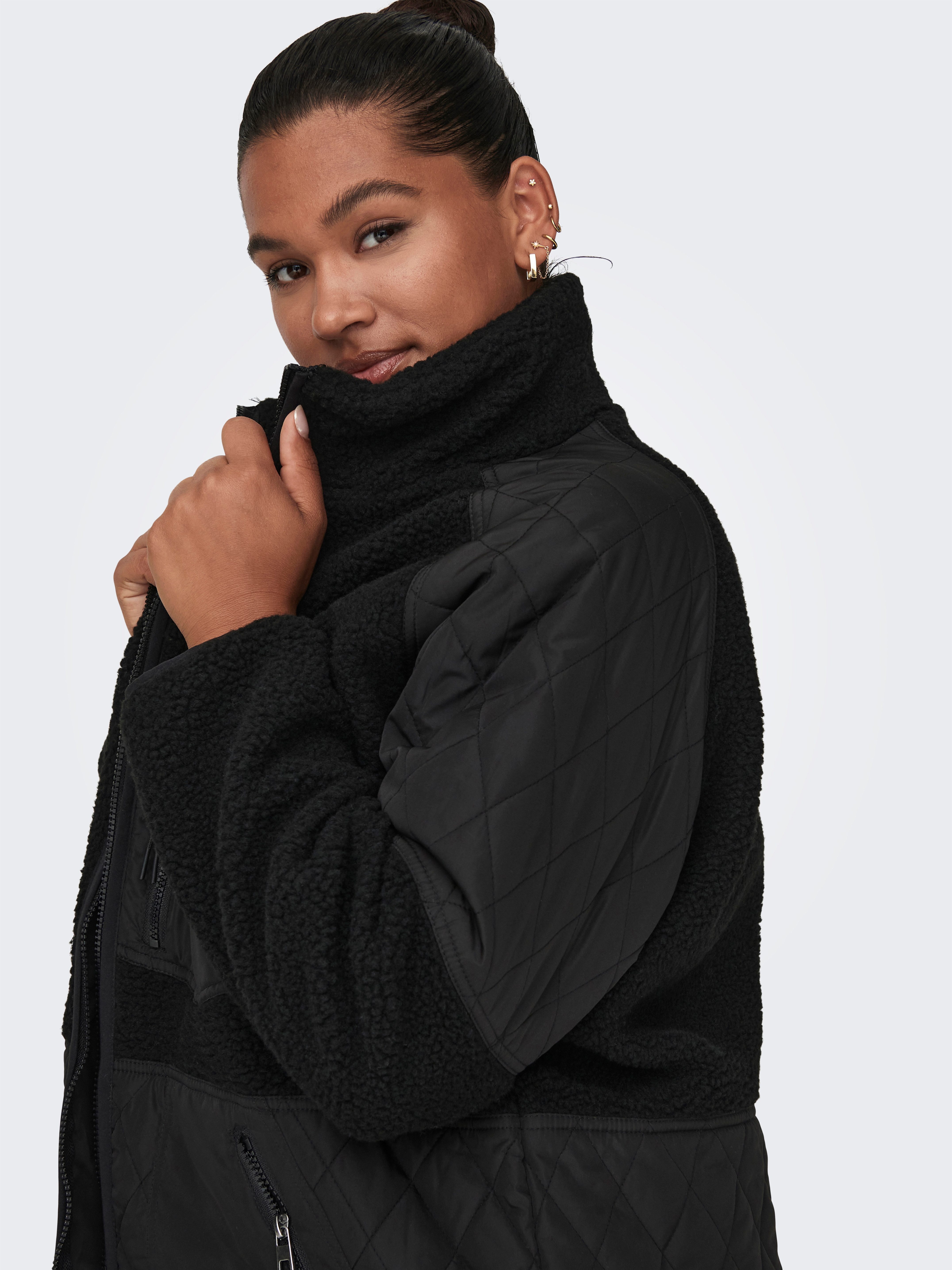 ONLY CARMAKOMA Steppmantel CAROHIO QUILT MIX FLEECE JACKET CC OTW im Materi günstig online kaufen