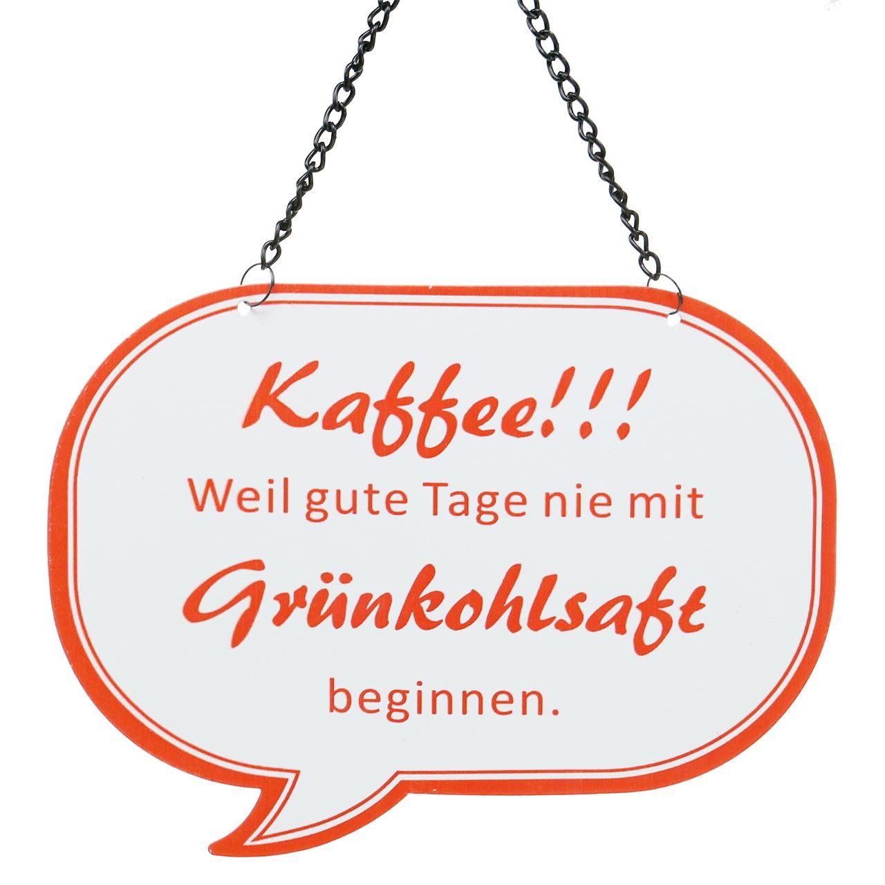 Viana Hängedekoration Kaffee Spruchschild zum Aufhängen günstig online kaufen