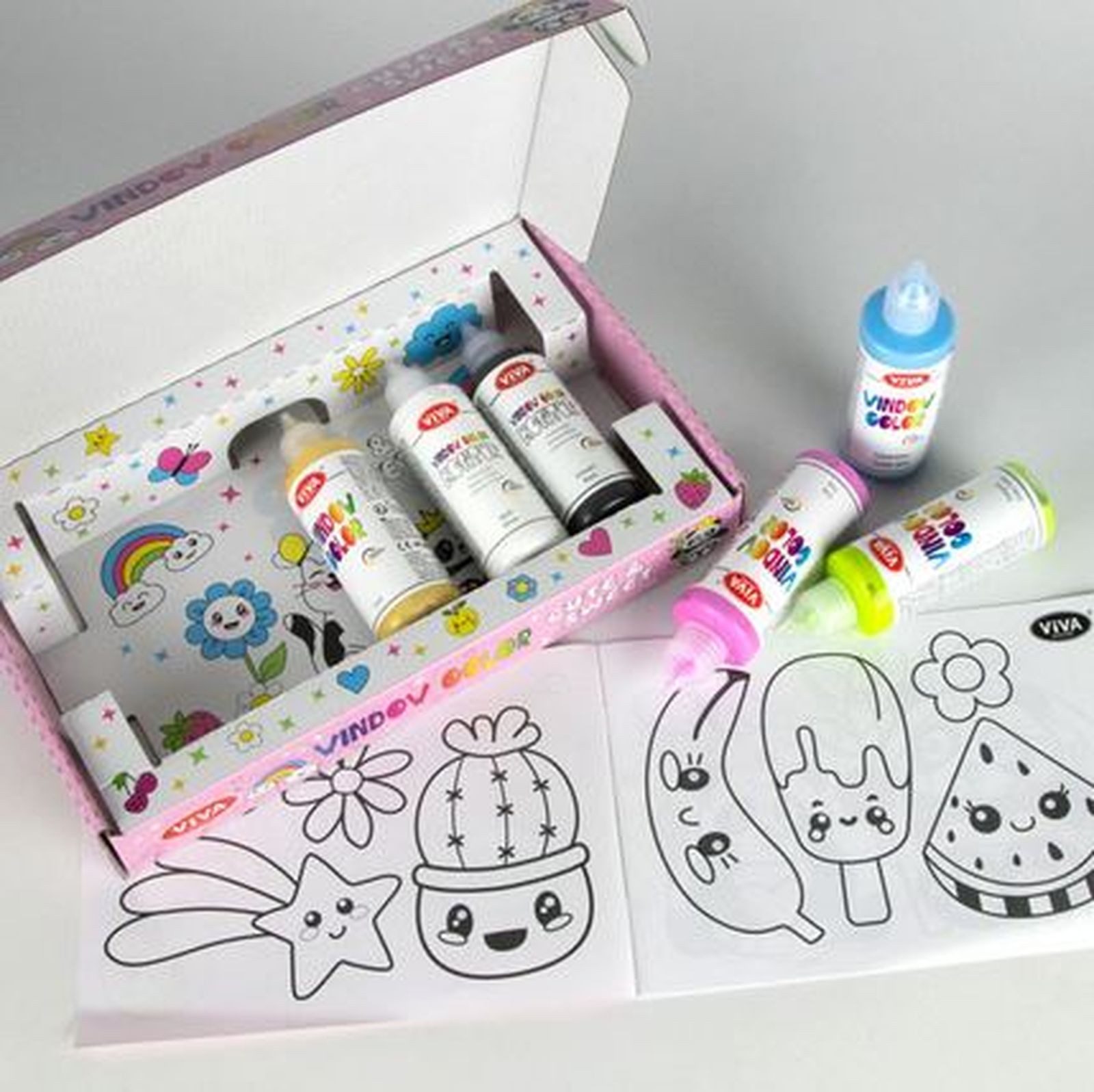 Viva Decor Kreativset Kids Window Color Set - Let it snow