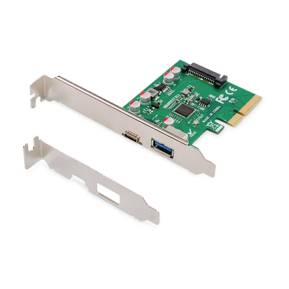 Digitus PCIe Karte, USB Type-C™ + USB A DS-30225 Modulkarte, inkl. Low-Profile Slotblech