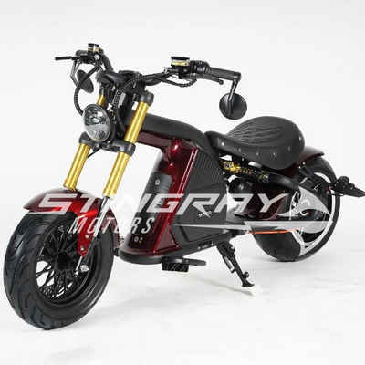 Stingray Motors E-Motorroller Elektroroller Bobber Custom, 45Ah, 3kw, 45cc, E-Chopper M8S, Harley, 3500,00 W, 49 km/h, Custom