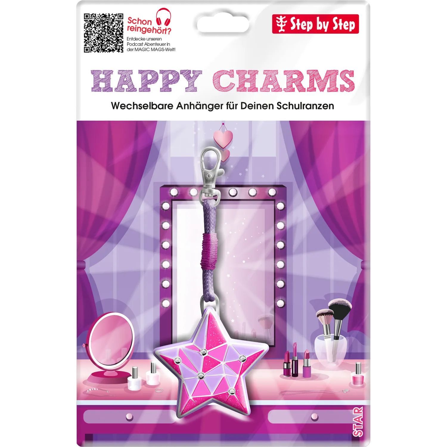 Step by Step Schulranzen-Patch Happy Charms