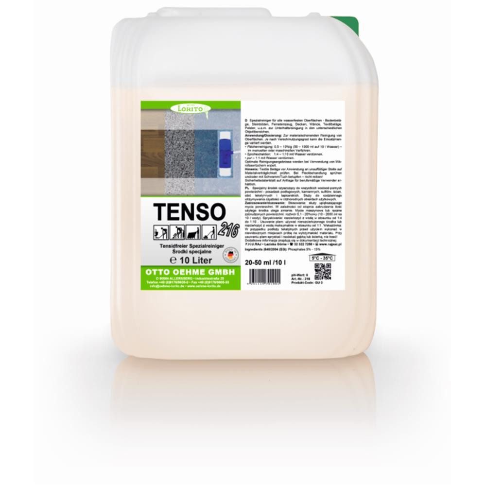 Lorito Spezialwischpflege Tenso 216 tensidfrei 10 Liter Fussbodenreiniger