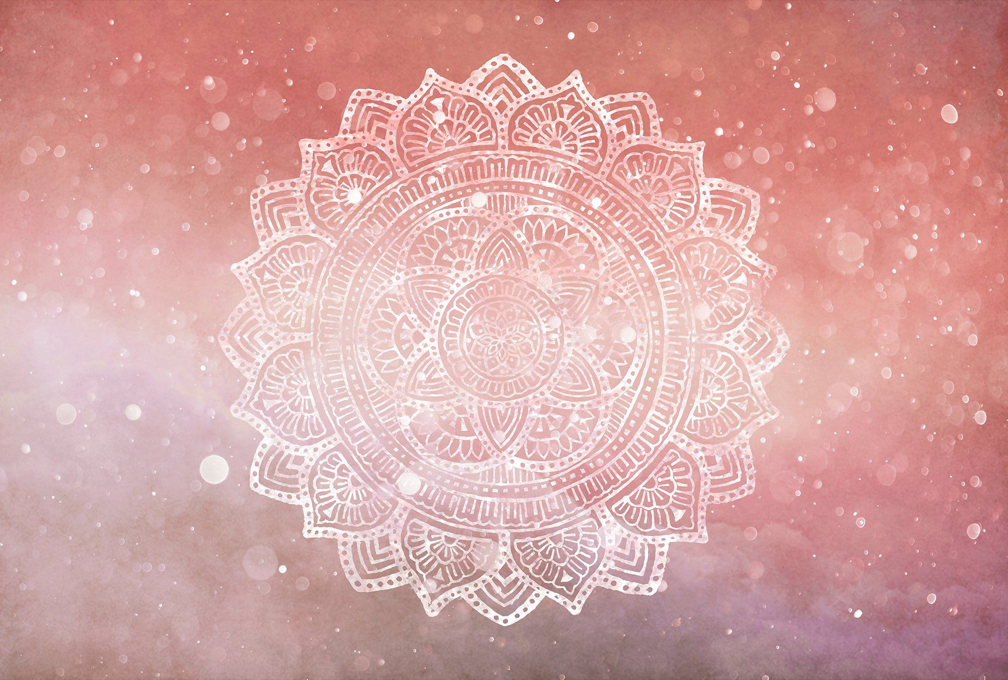 Architects Paper Fototapete Atelier 47 Mandala Artwork 2, glatt, orientalisch, (4 St), Vlies, Wand, Schräge, Decke