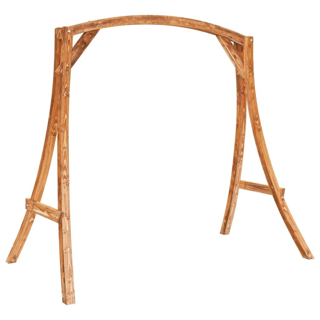 vidaXL Hollywoodschaukel Schaukelgestell Bugholz Massiv mit Teak-Finish Holz