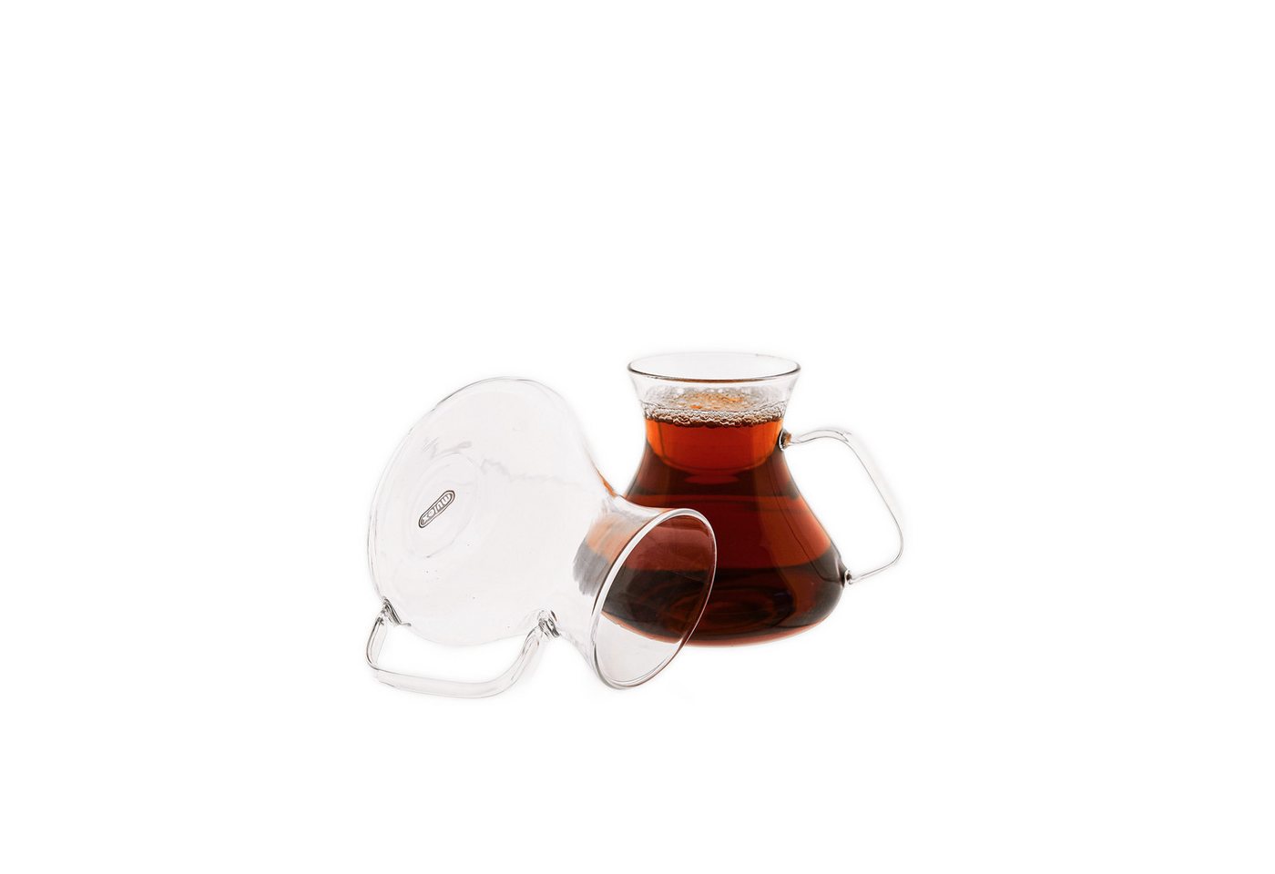 Mulex Teeglas mit Henkel 6-teilig - 200 ml, hitzebeständig, 6-tlg., Glas, Hitzebeständiges Glas, 200 ml