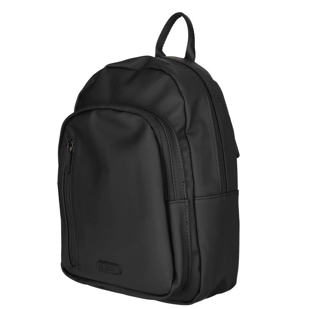 Christian Wippermann Cityrucksack Kleiner Damen Rucksack leder Optik City Bag Tasche (1 tlg), Kunstleder