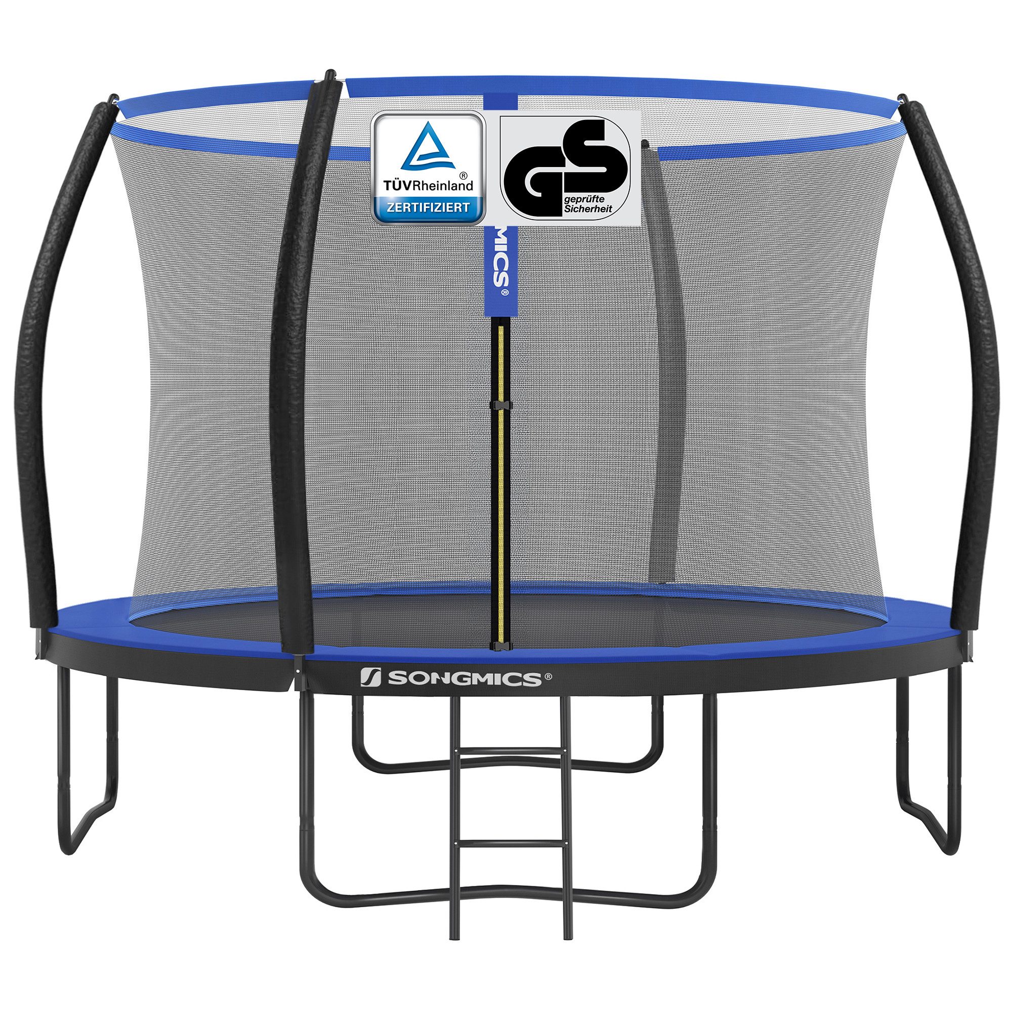 SONGMICS Gartentrampolin Ø 244/305/366/427 cm, Ø 305 cm, bis zu 150 kg belastbar