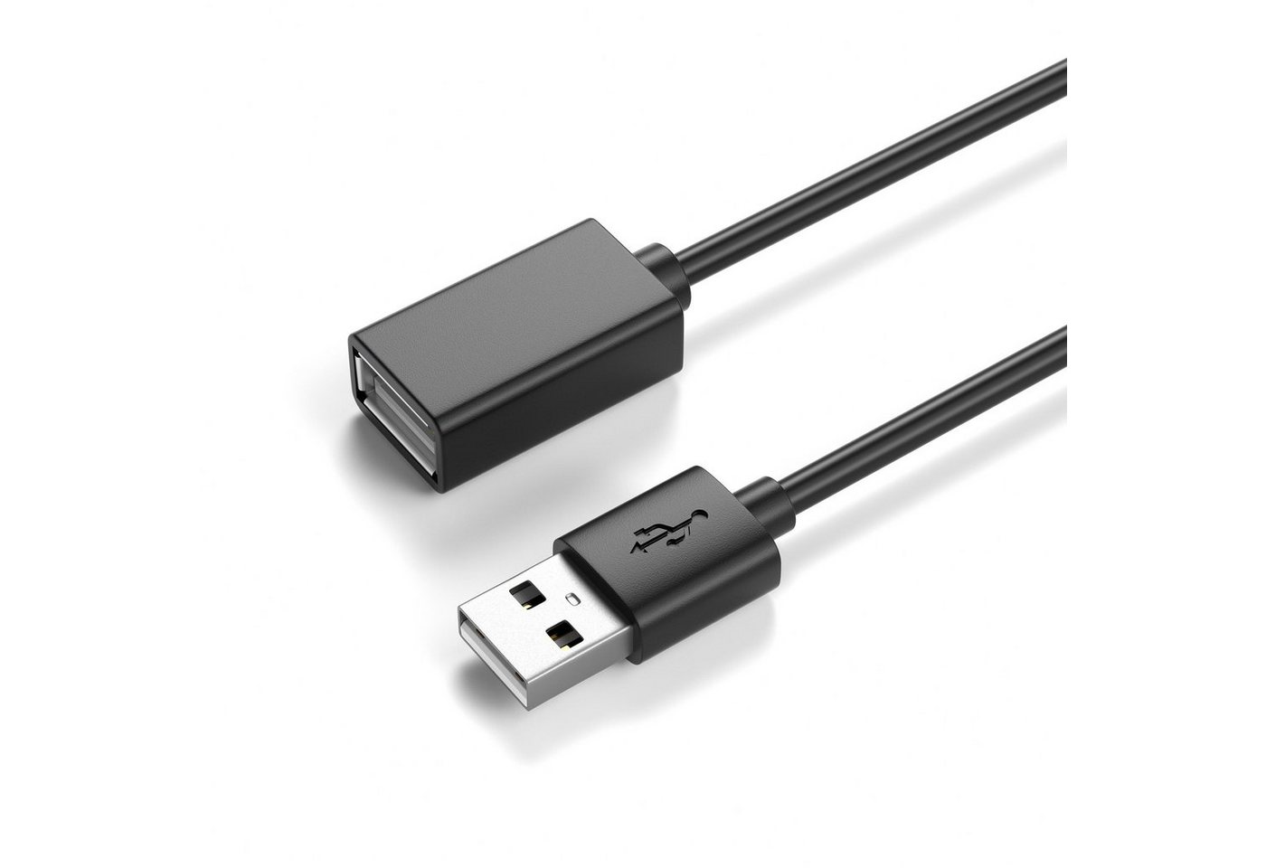 JAMEGA USB 2.0 Verlängerungskabel, USB-A Stecker zu USB-A Buchse Erweiterung USB-Kabel, USB, USB A (100 cm)