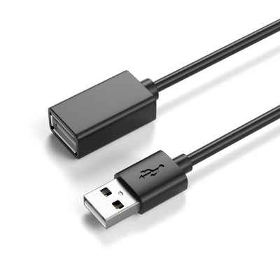 JAMEGA USB 2.0 Verlängerungskabel, USB-A Stecker zu USB-A Buchse Erweiterung USB-Kabel, USB, USB A (50 cm)