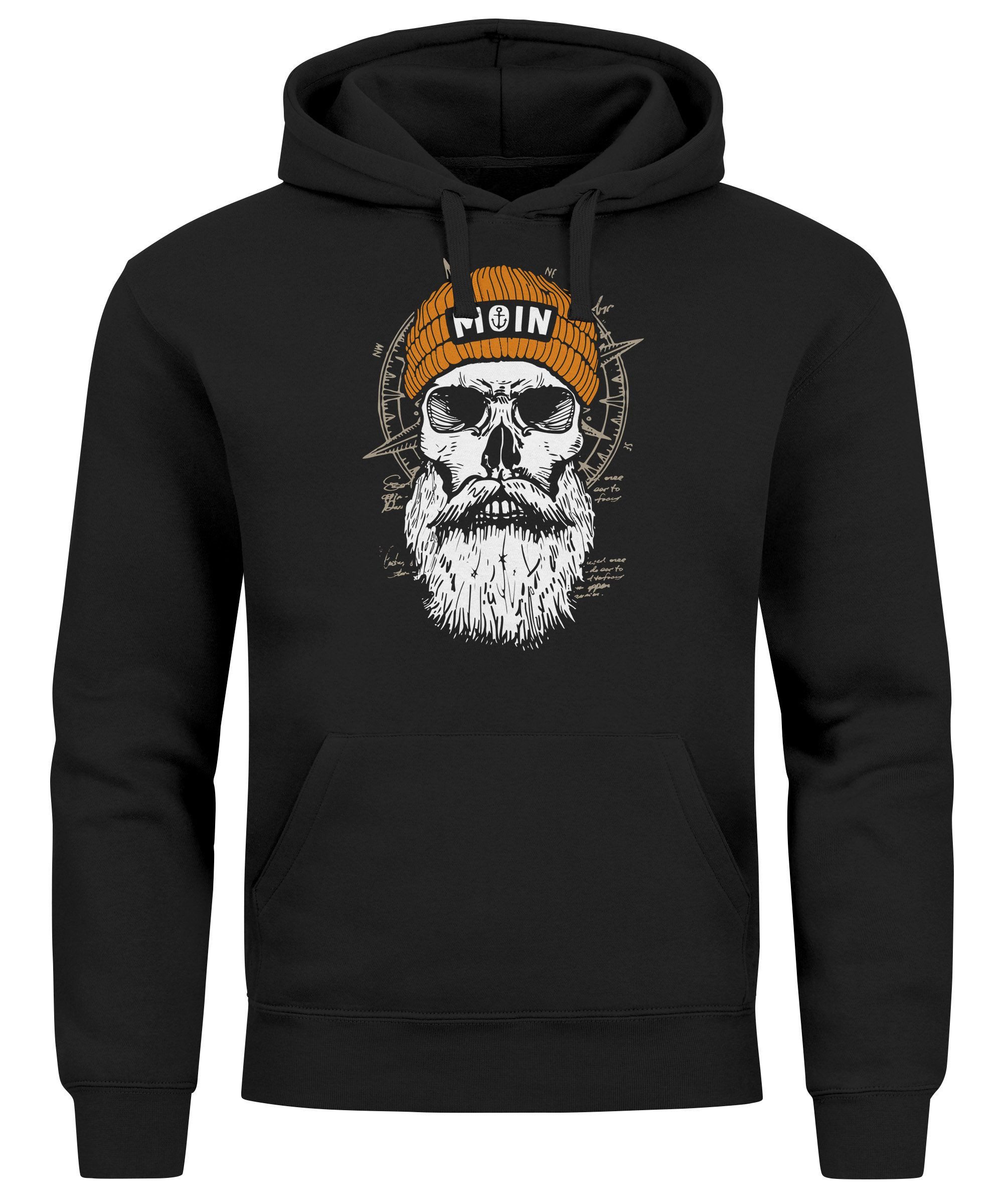 Neverless Hoodie Hoodie Herren Moin Skull günstig online kaufen