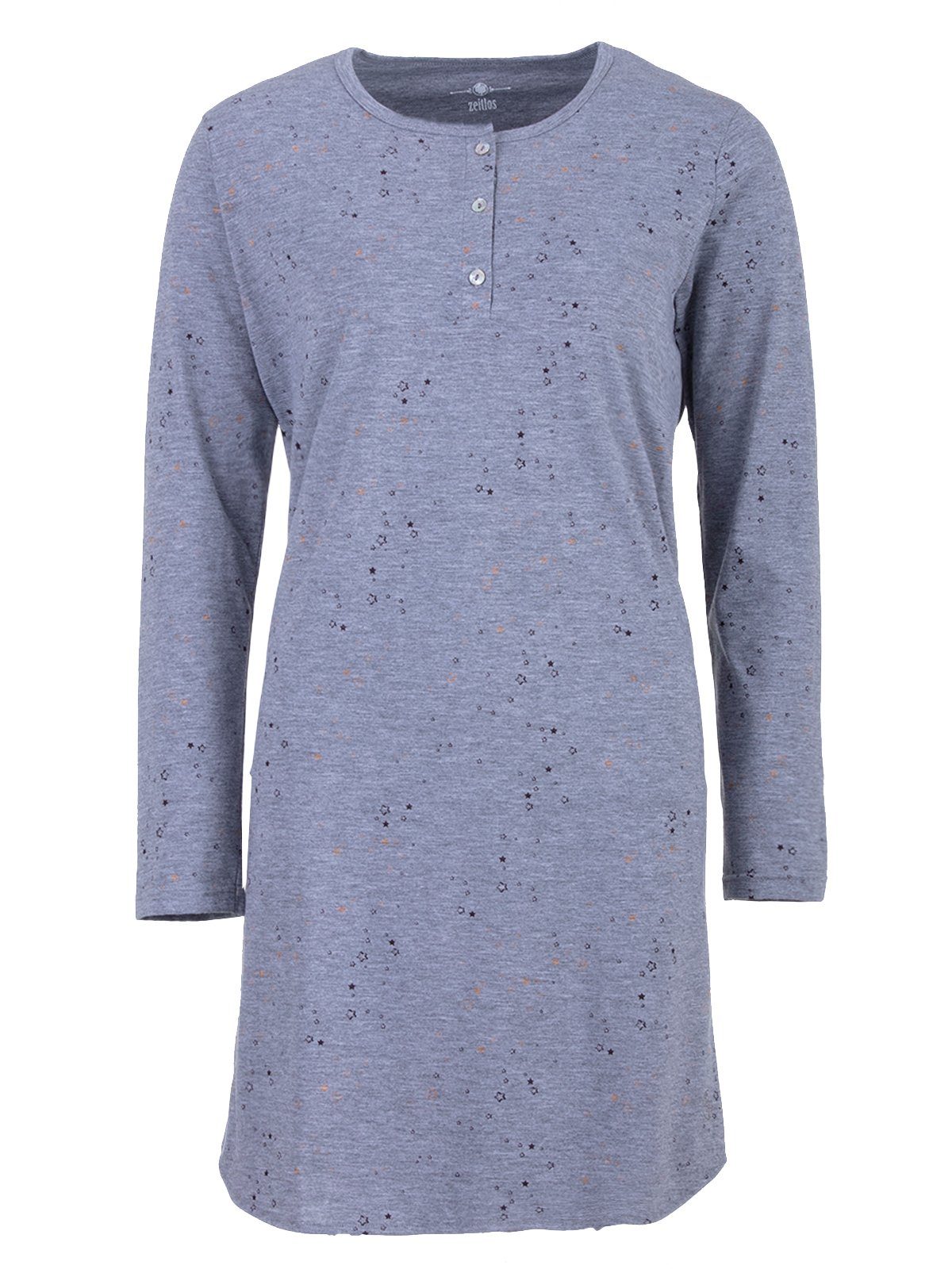 zeitlos Nachthemd Schlafshirt Langarm - Sterne günstig online kaufen