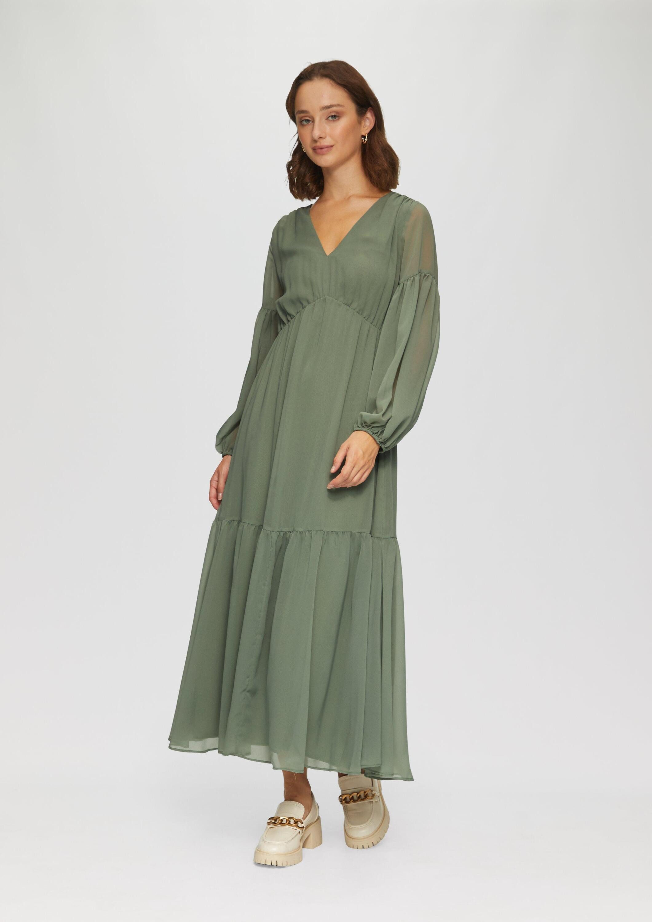 s.Oliver Maxikleid Kleid Langes Chiffonkleid im günstig online kaufen