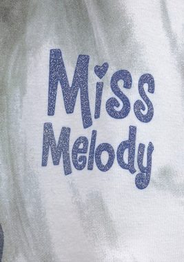 Miss Melody Jerseykleid toller Frontdruck mit Glitzereffekt