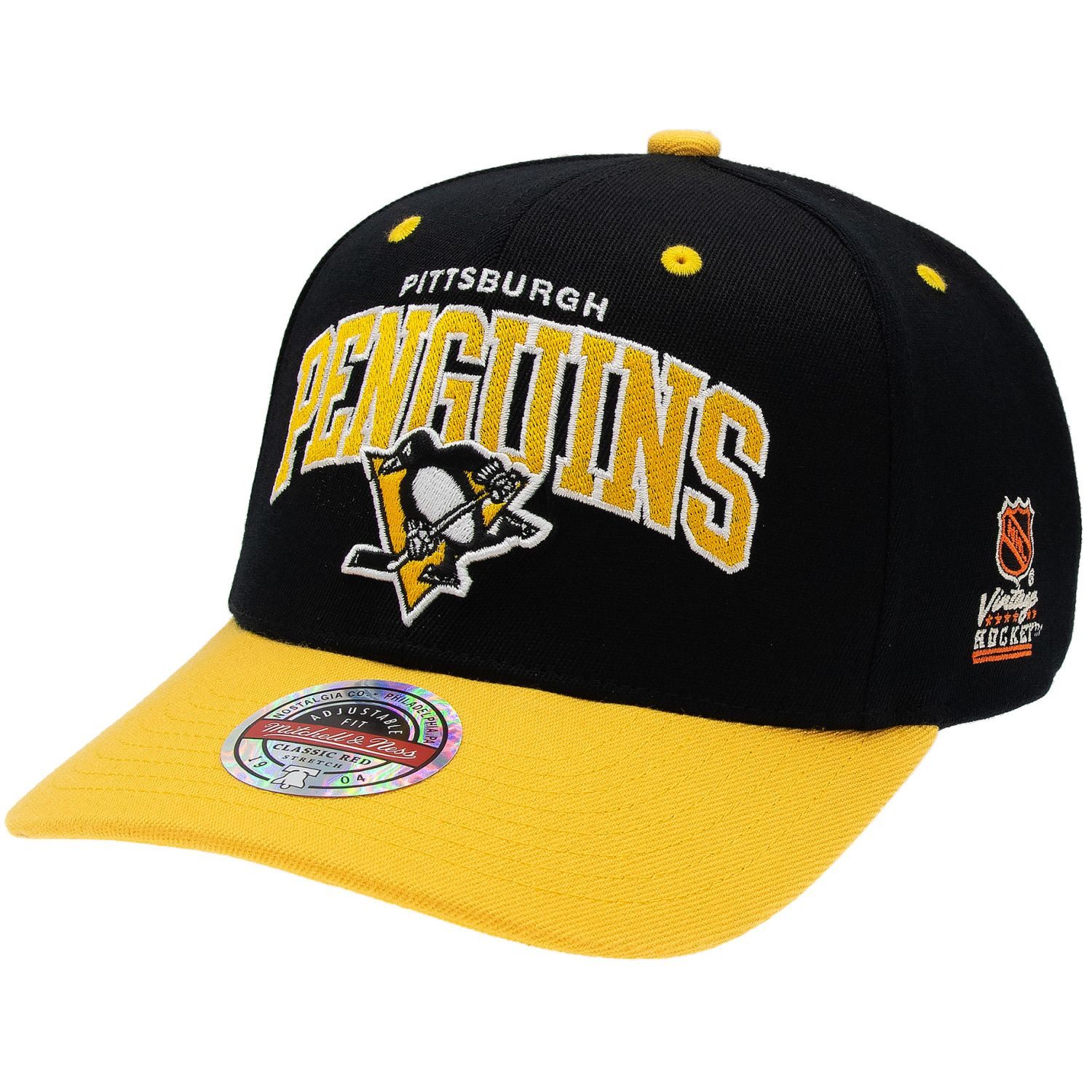 Mitchell & Ness Snapback Cap Stretch Classic Red Pittsburgh Penguins