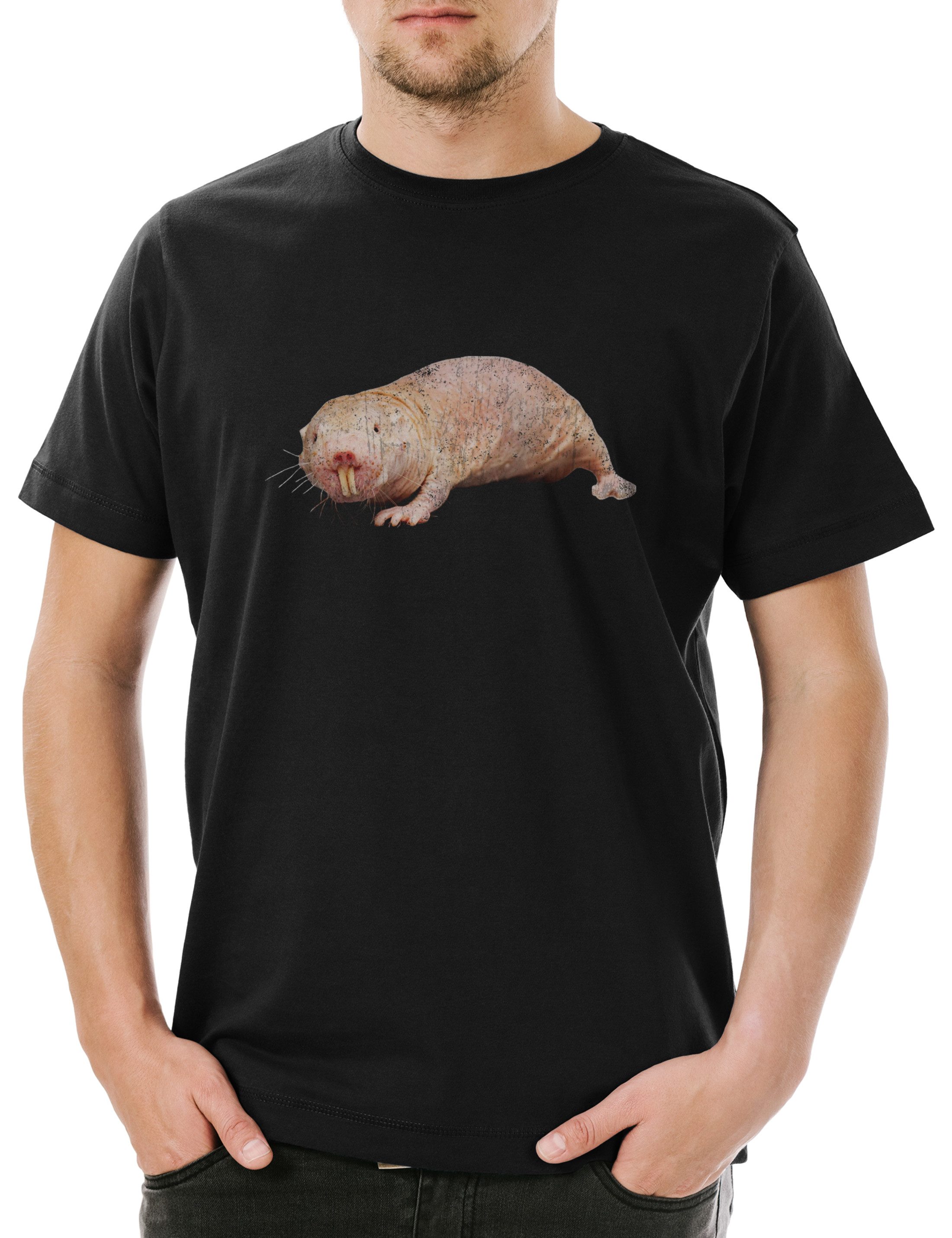 Urban Backwoods Print-Shirt Naked Mole Rat günstig online kaufen