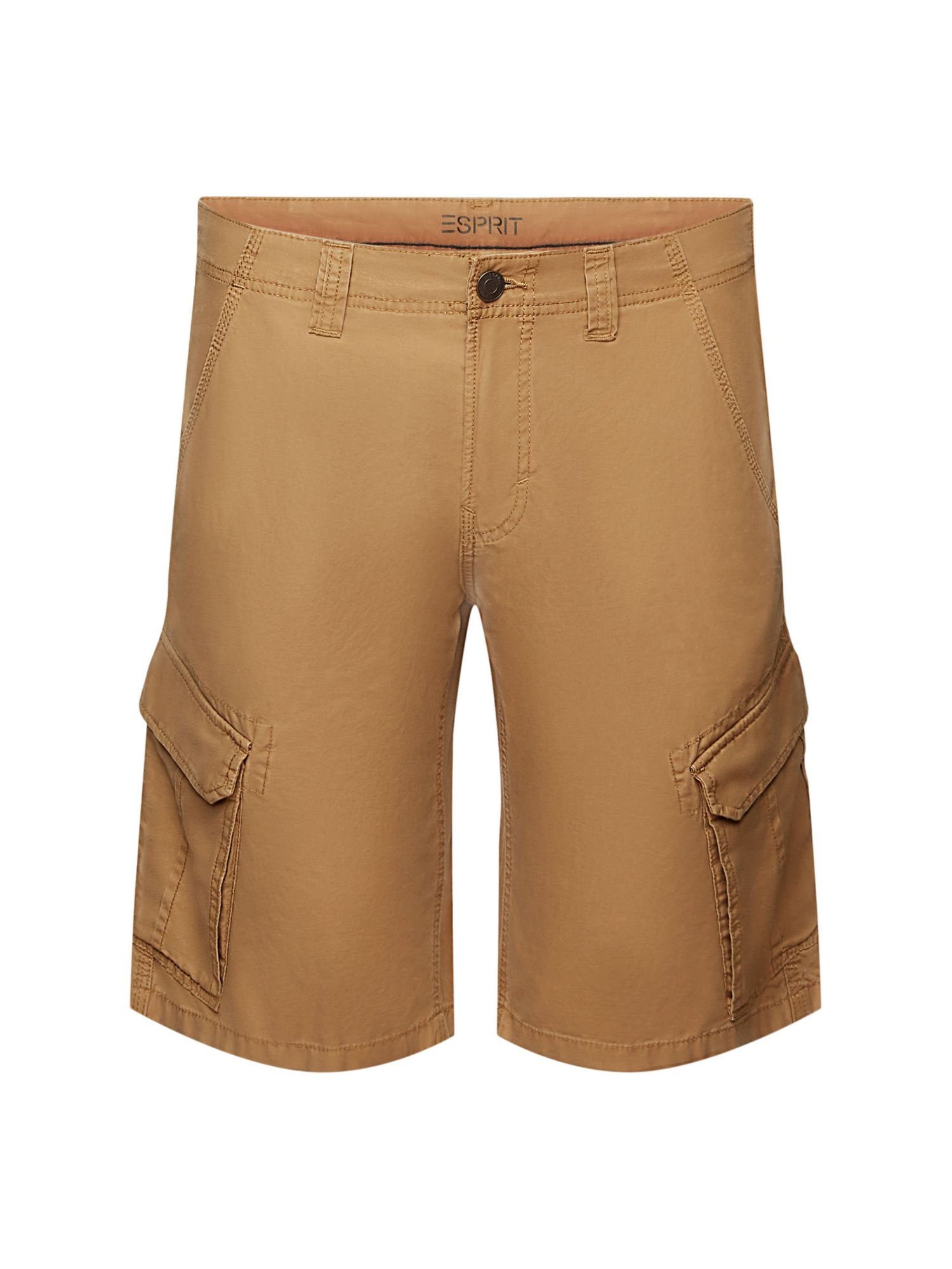 Esprit Shorts Cargoshorts, 100% Baumwolle (1-tlg) CAMEL