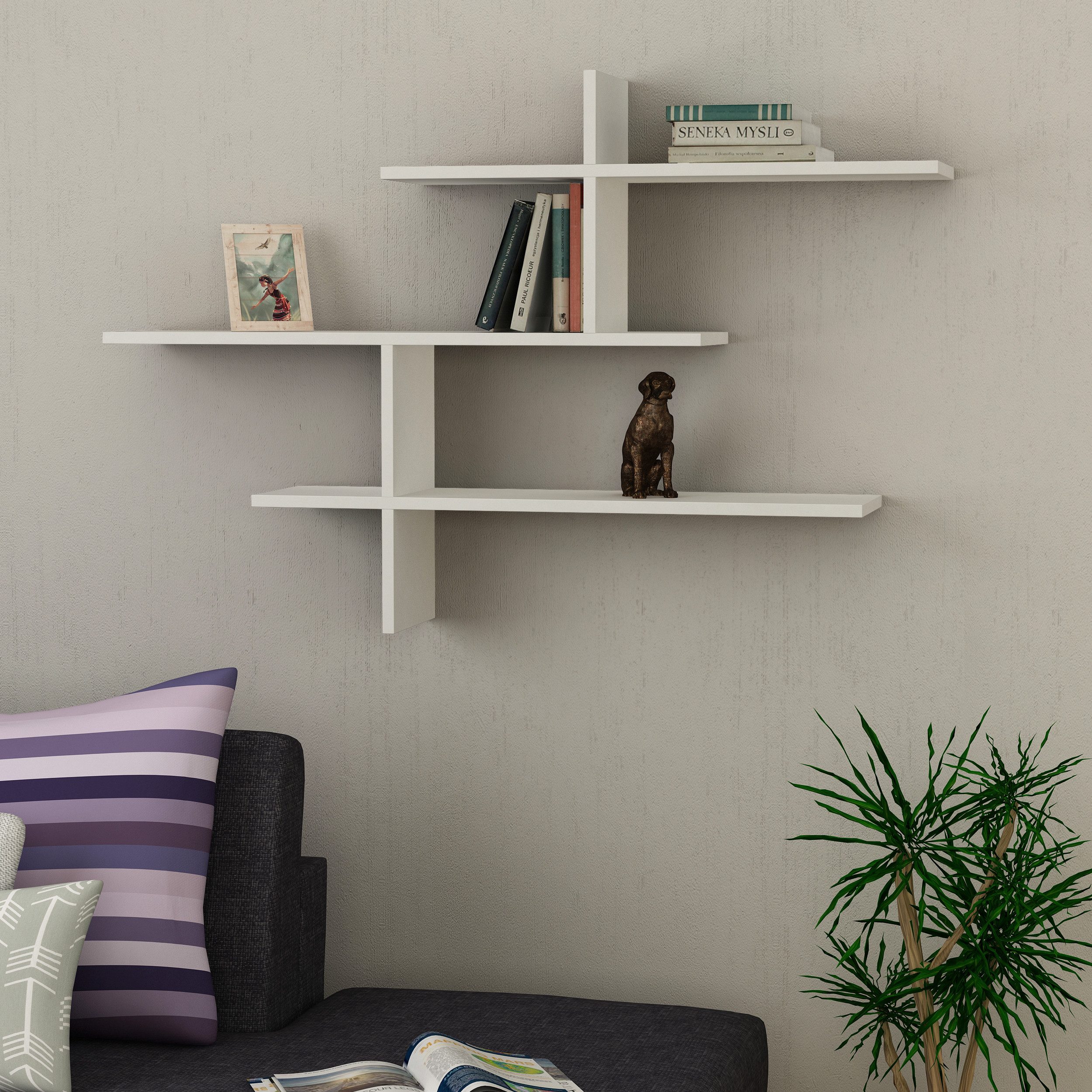 Decortie Wandregal Leo, Modernes Wandregal, Schwimmendes günstig online kaufen