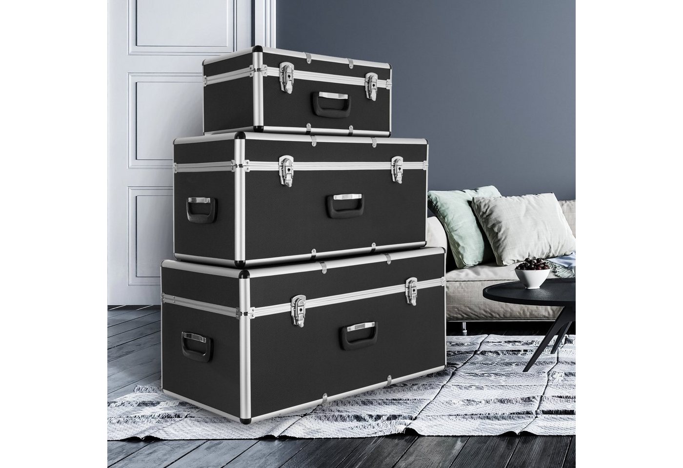 Thumbnail - Arebos Werkzeugbox 3er Set Transportkoffer, abschließbar, tragbar (Set, 3 St)