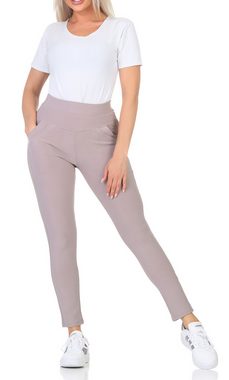 simaranda Leggings Damen Leggings 6001 S/M Schlamm