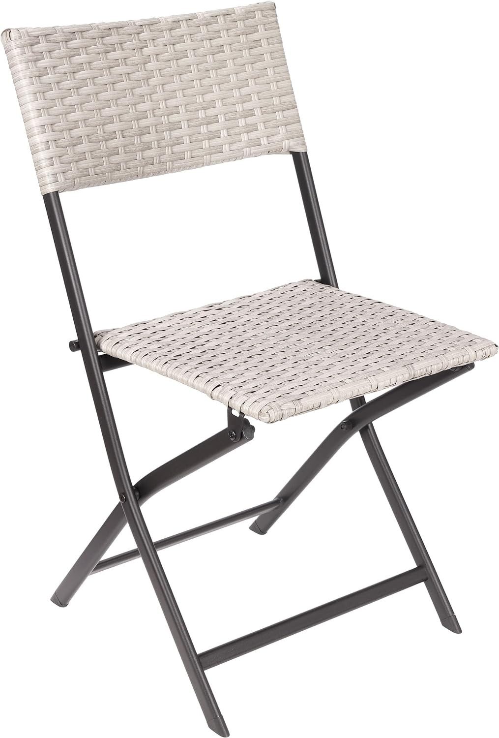 BRUBAKER Campingstuhl Lugano - Polyrattan Klappstuhl günstig online kaufen