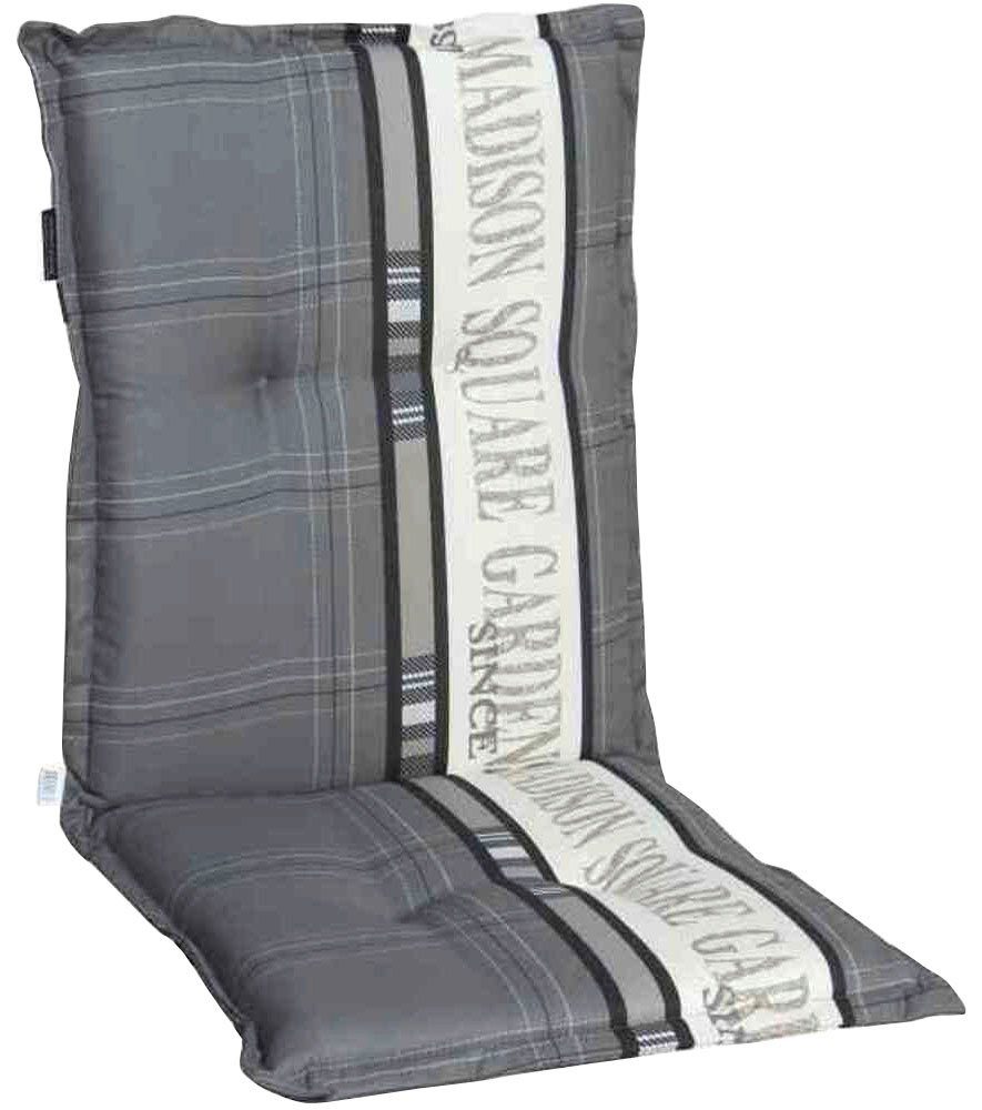 Siena Garden Sesselauflage Madison Garden, 105 cm, passend für Niedriglehner, Dessin Schriftzug | Sessel-Erhöhungen