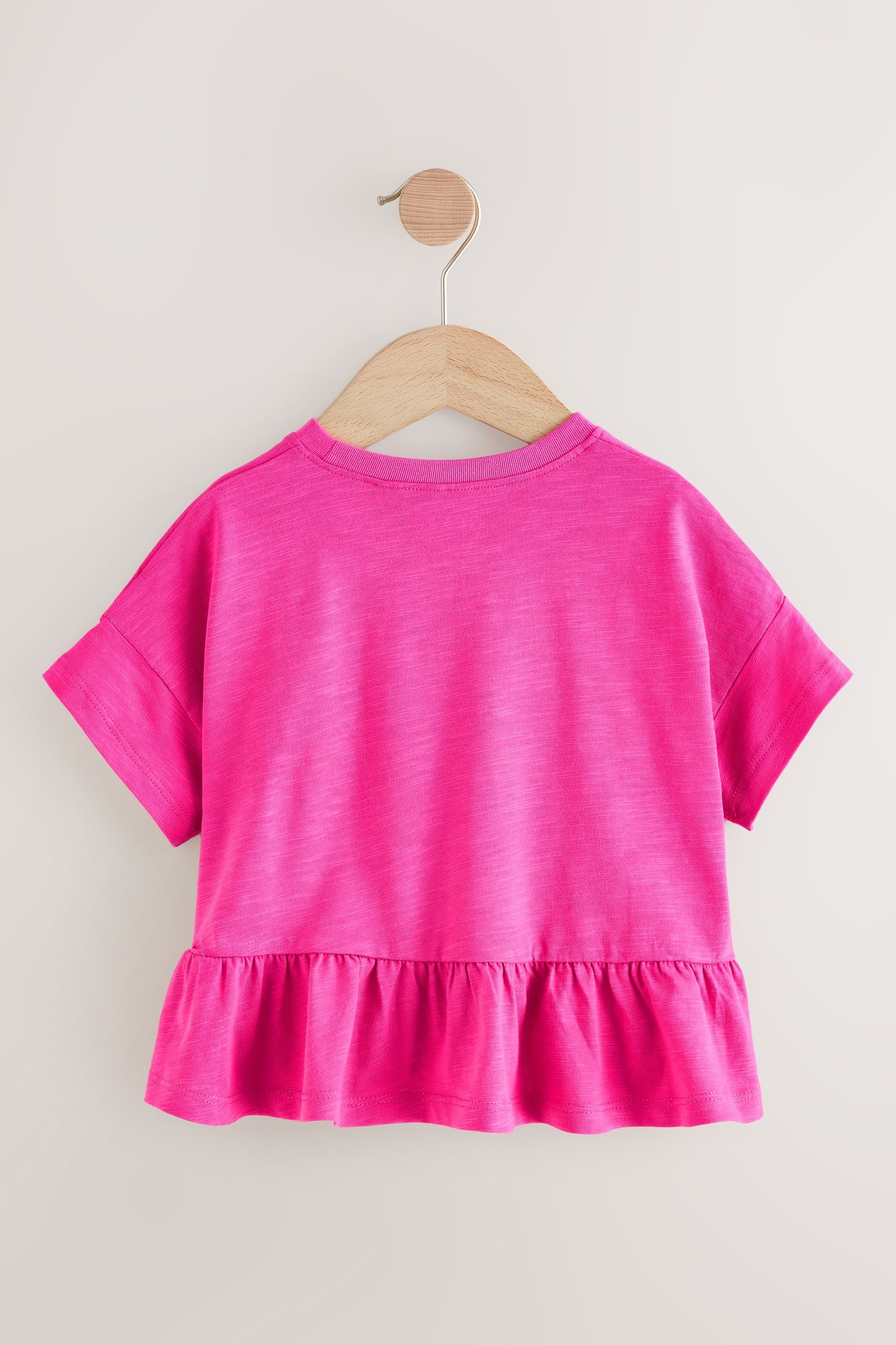 Next Schößchenshirt Kurzarmshirt mit Schößchen aus günstig online kaufen