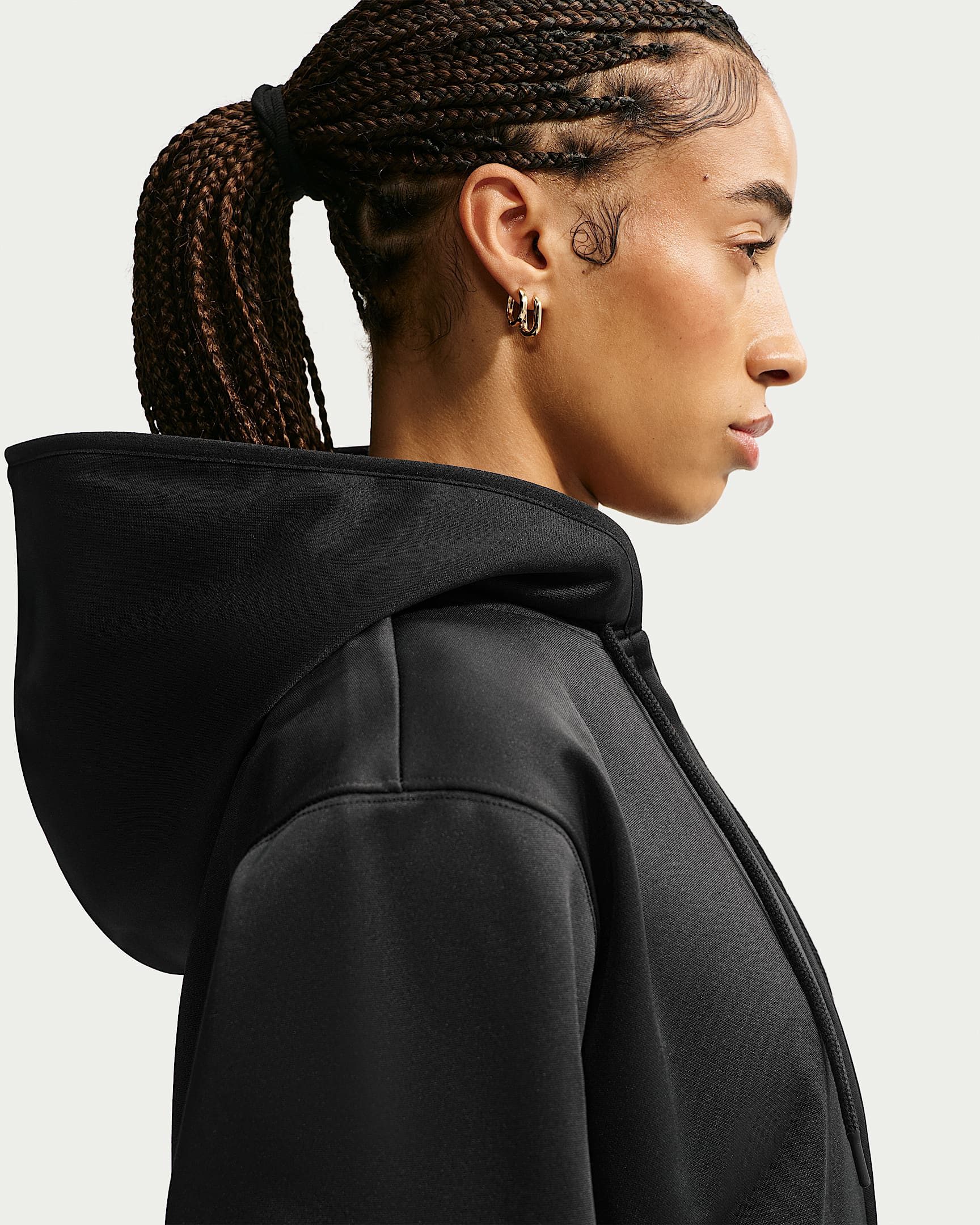 Nike Trainingsjacke W NK TF STDO FLC SPT STD FZ HD auch in großen Größen – Bild 3 von 5