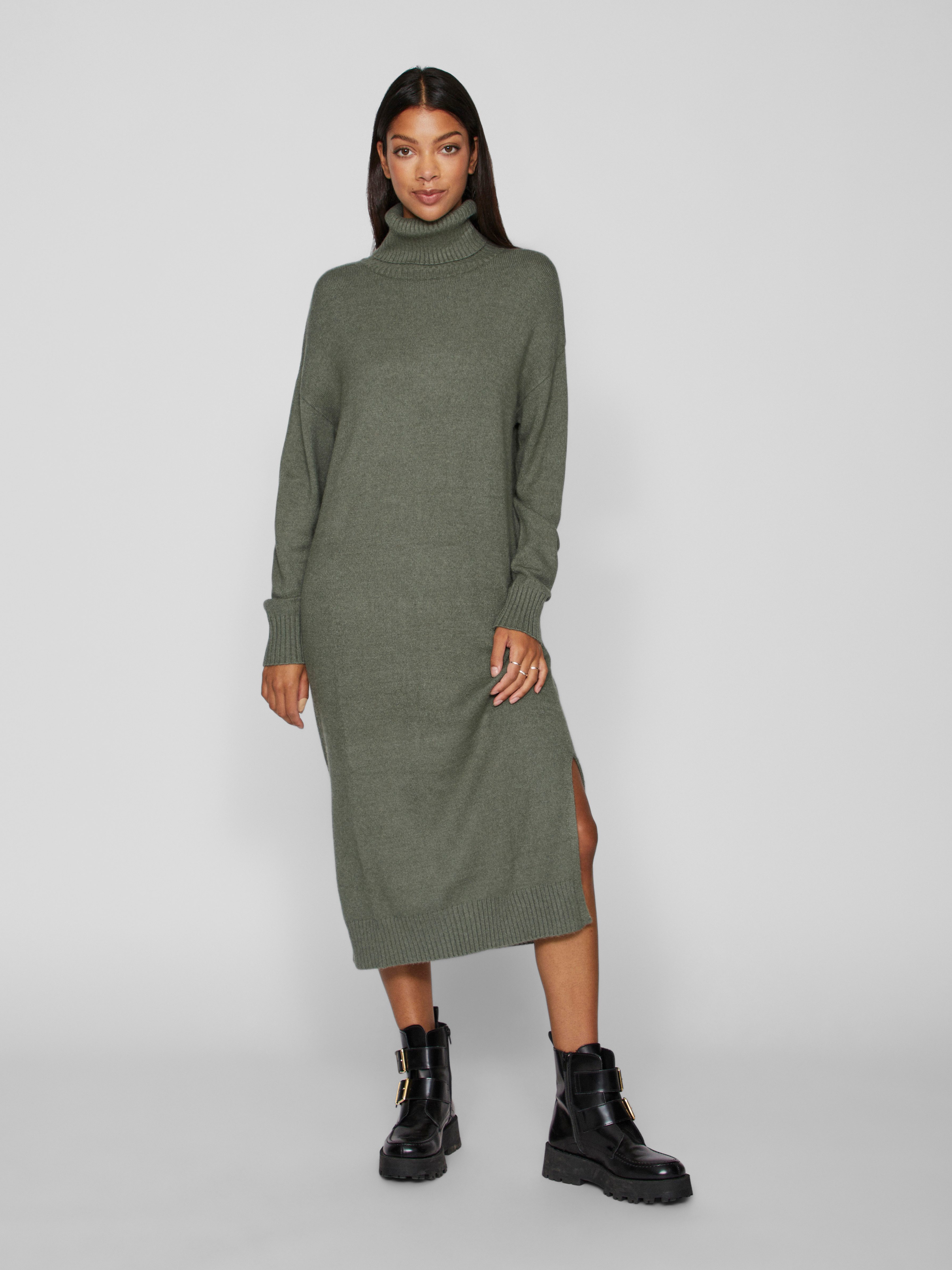 Vila Strickkleid VIRIL ROLL NECK L/S MIDI DRESS - NOOS günstig online kaufen