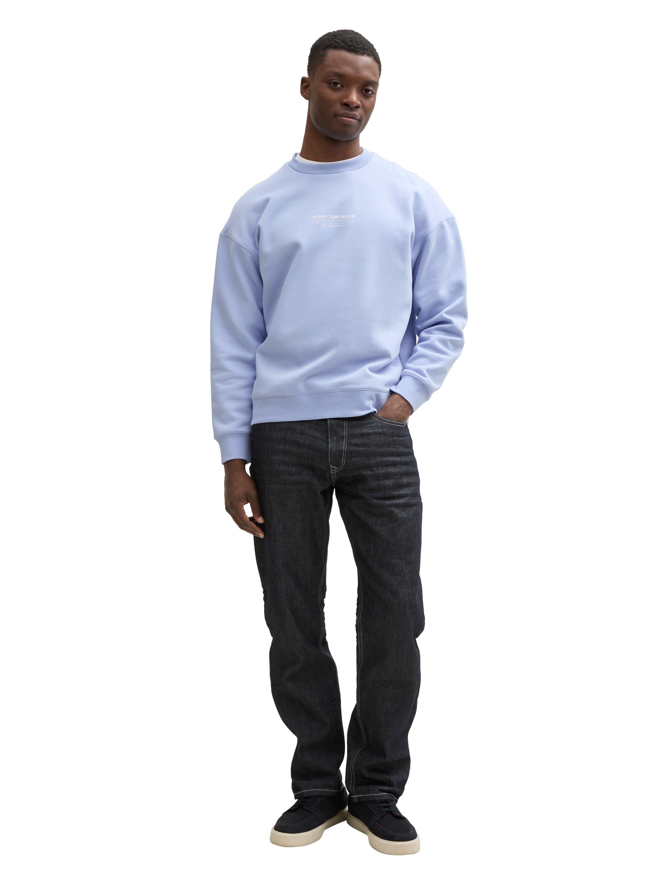 TOM TAILOR Denim Sweatshirt mit Logo Print